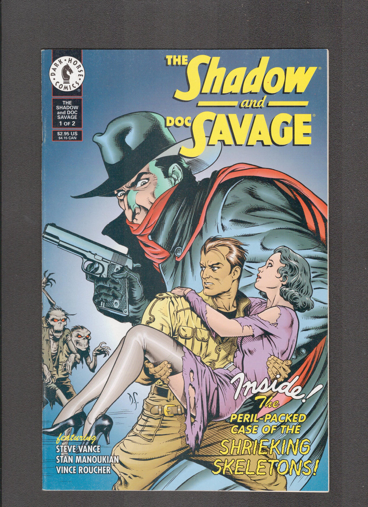 Shadow and Doc Savage #1 (1995) Dave Setvens Dark Horse Comics