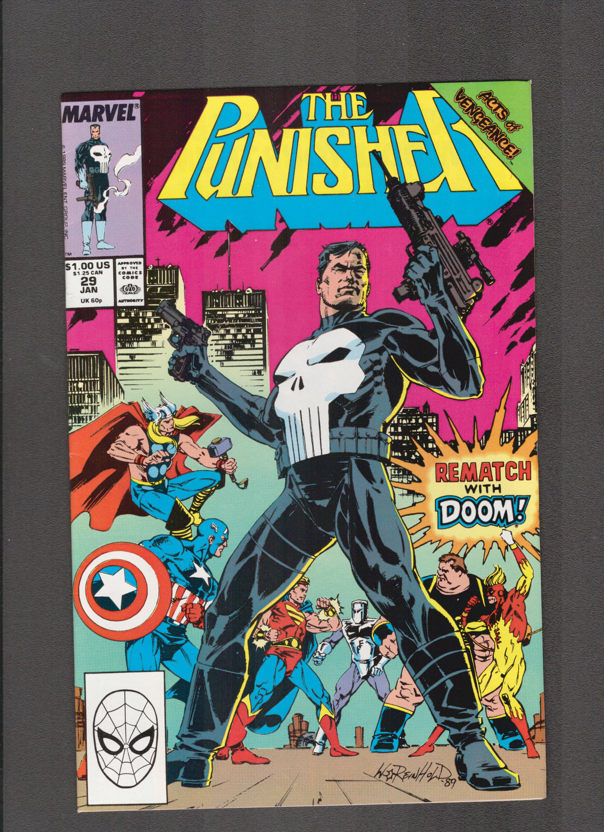 Punisher #29 (1990) Bill Reinhold Marvel Comics