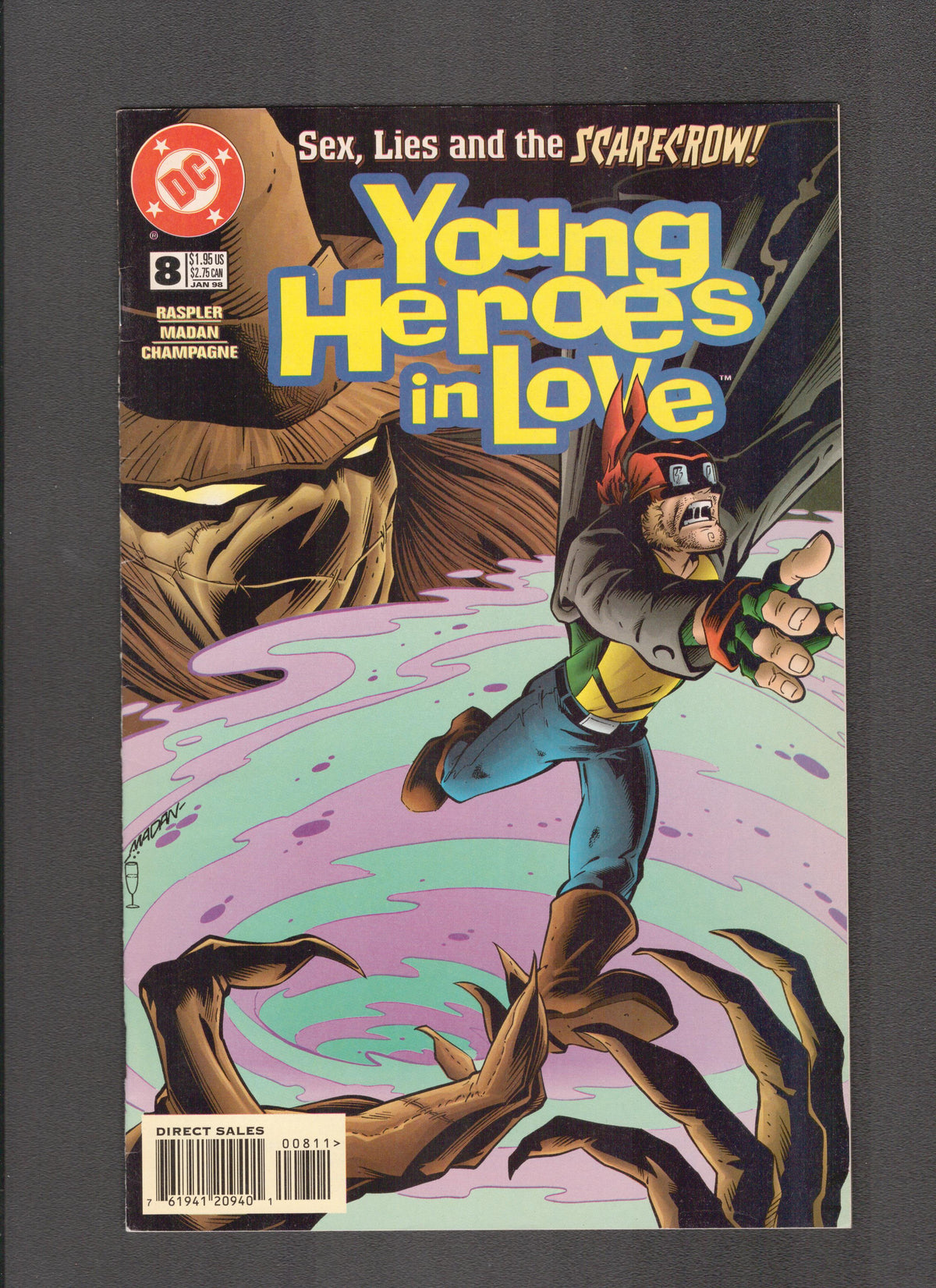 Young Heroes in Love #8 (1998) Dev Maden Cover DC Comics