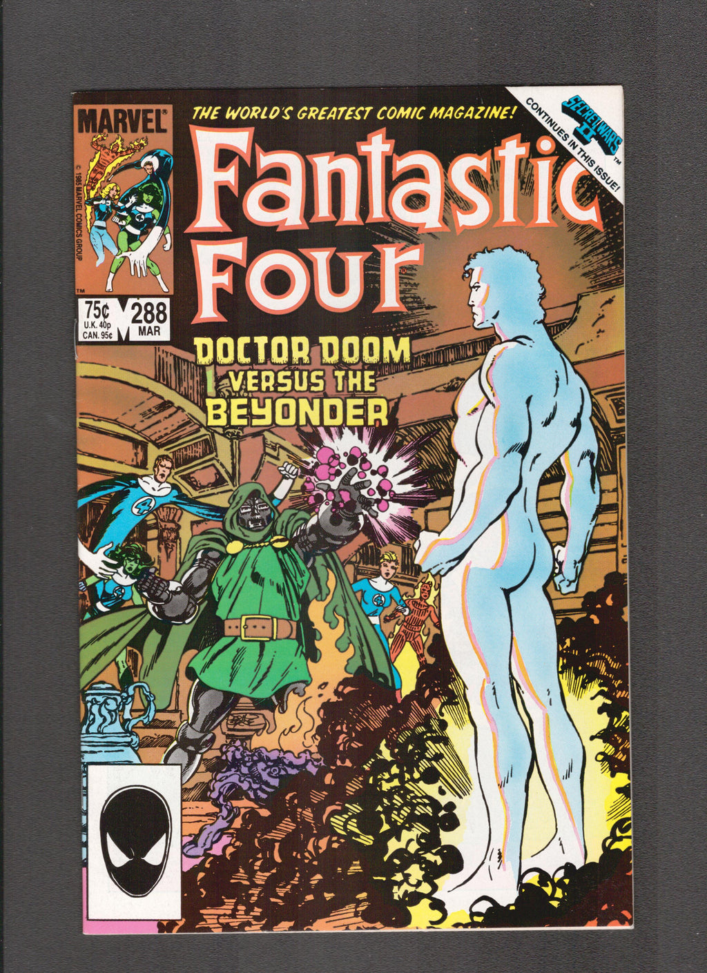 Fantastic Four #288 (1986) Doom versus Beyonder Marvel Comics