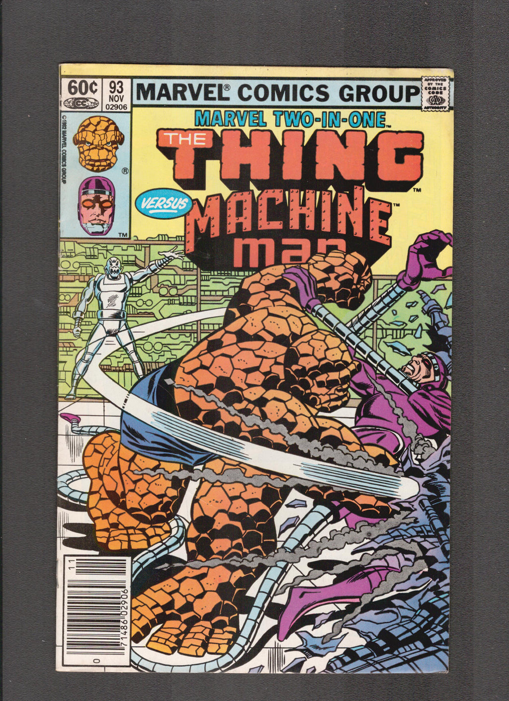 Marvel Two-In-One #93 (1982) Thing versus Machine Man Marvel Comics