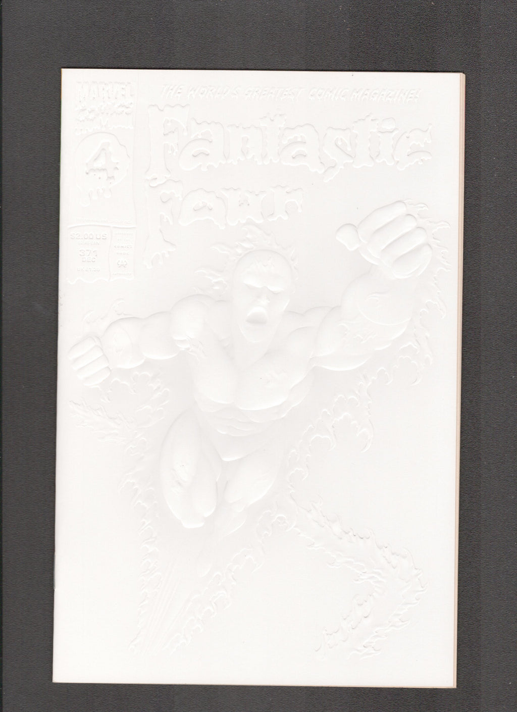 Fantastic Four #371 (1992) White Embossed Cover Marvel Comics