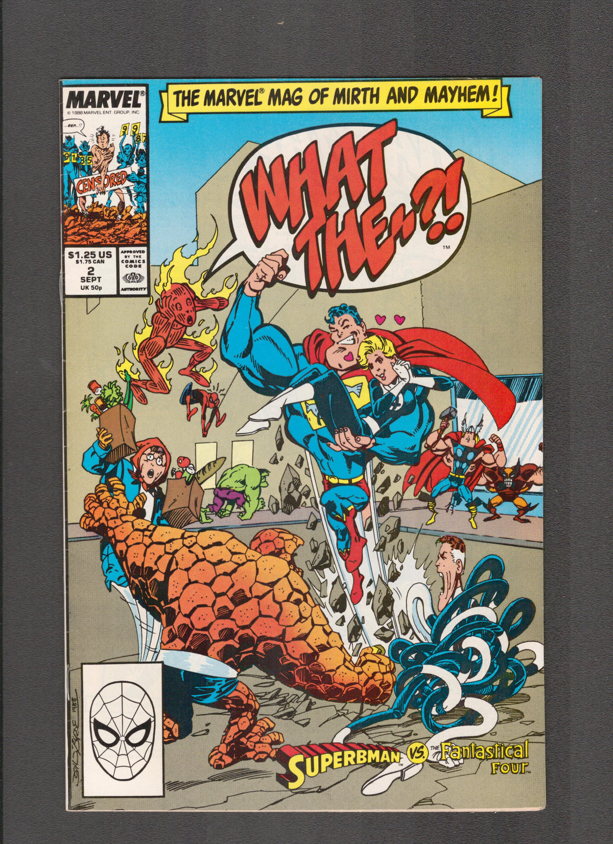 What The..?! #2 (1988) Superbman vs Fantastical Four Marvel Comics