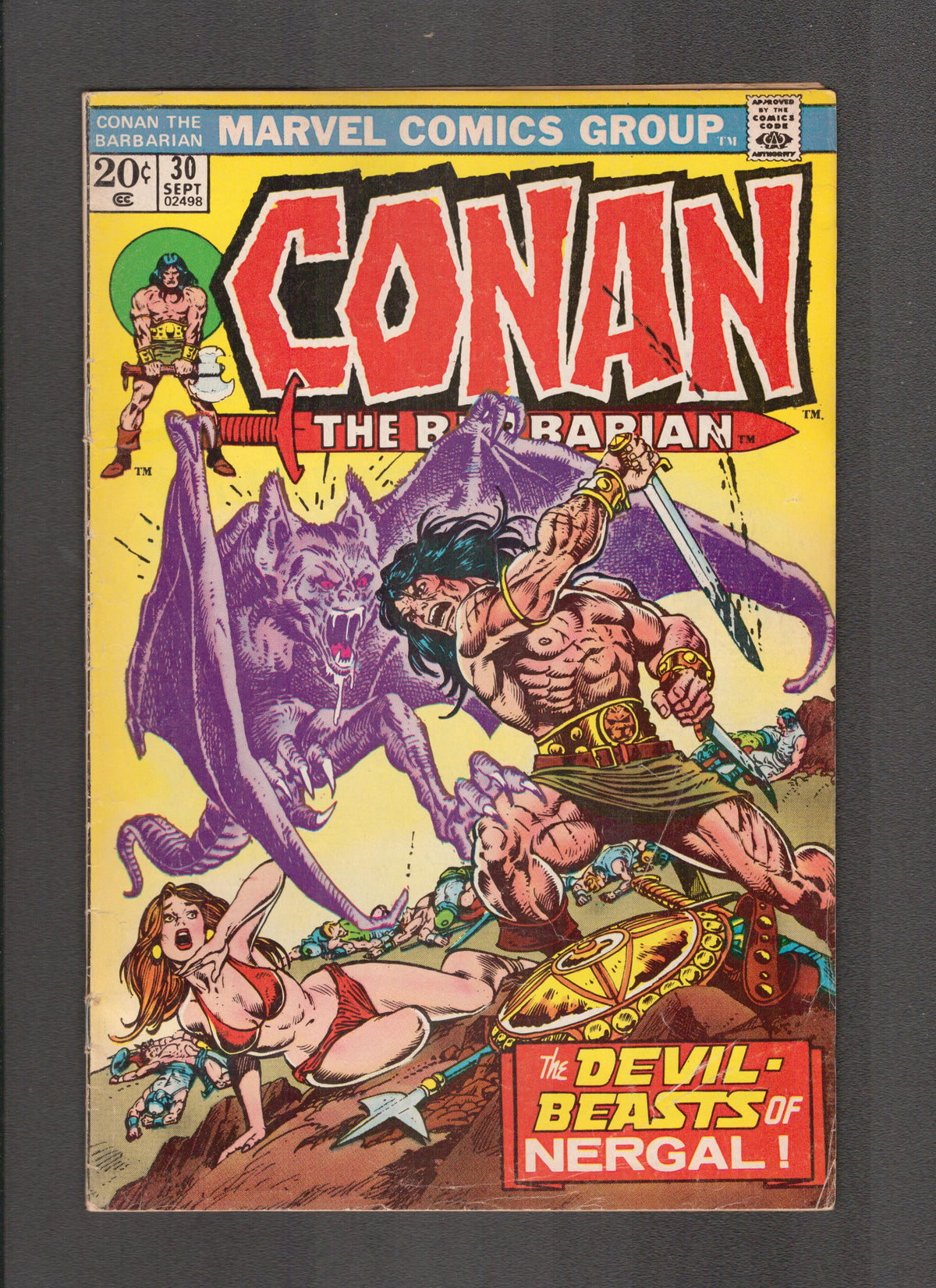 Conan the Barbarian #30 (1973) Buscema, Thomas, Kane Marvel Comics