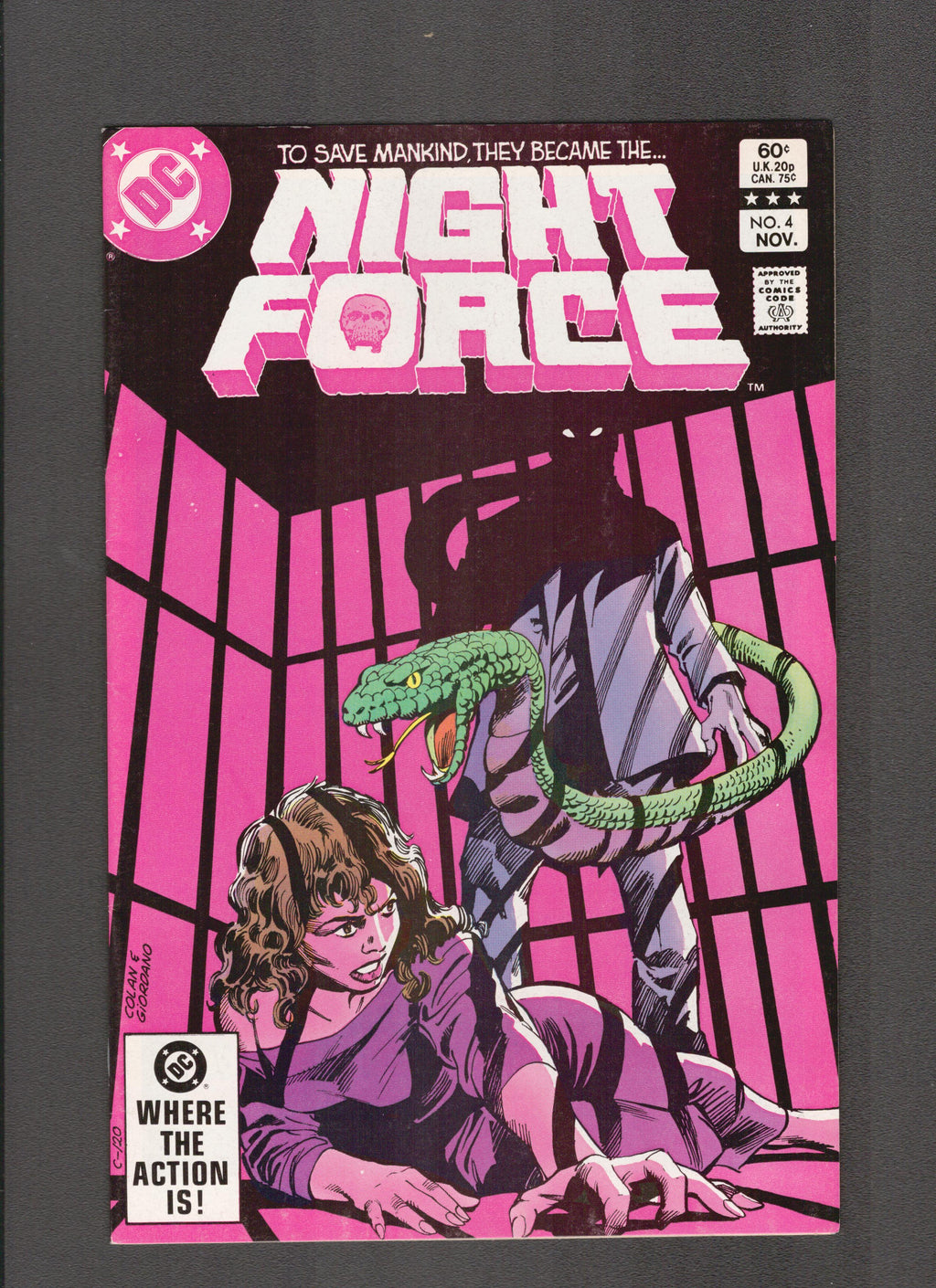 Night Force #4 (1982) Gene Colan, Dck Giordano DC Comics
