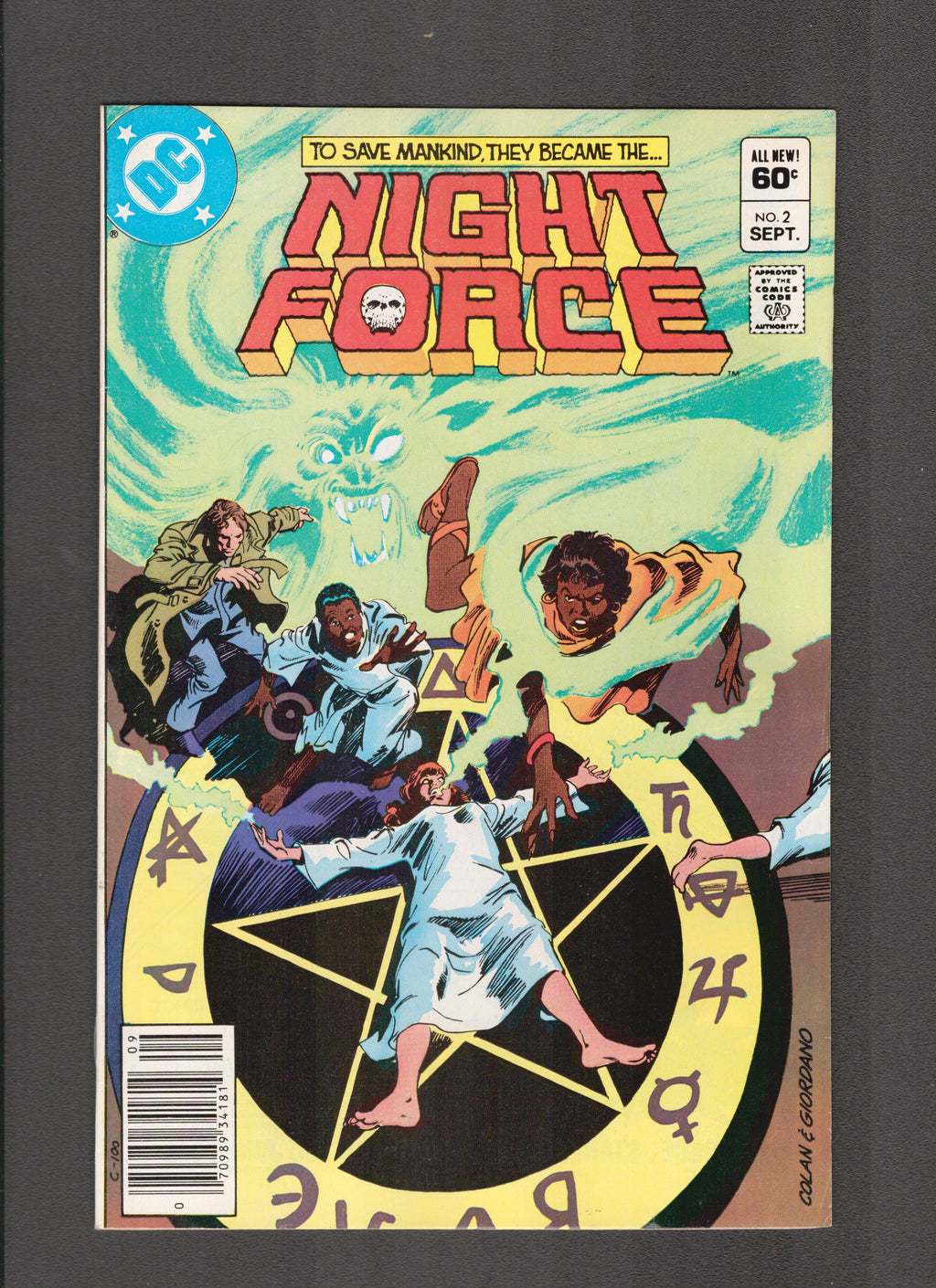 Night Force #2 (1982) Gene Colan, Dck Giordano DC Comics