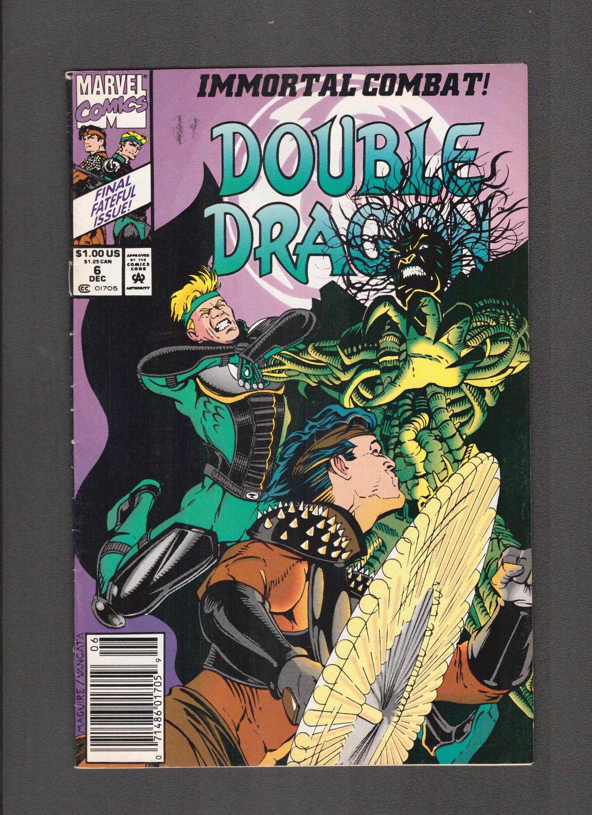 Double Dragon #6 (1991) Brad Vancata Marvel Comics