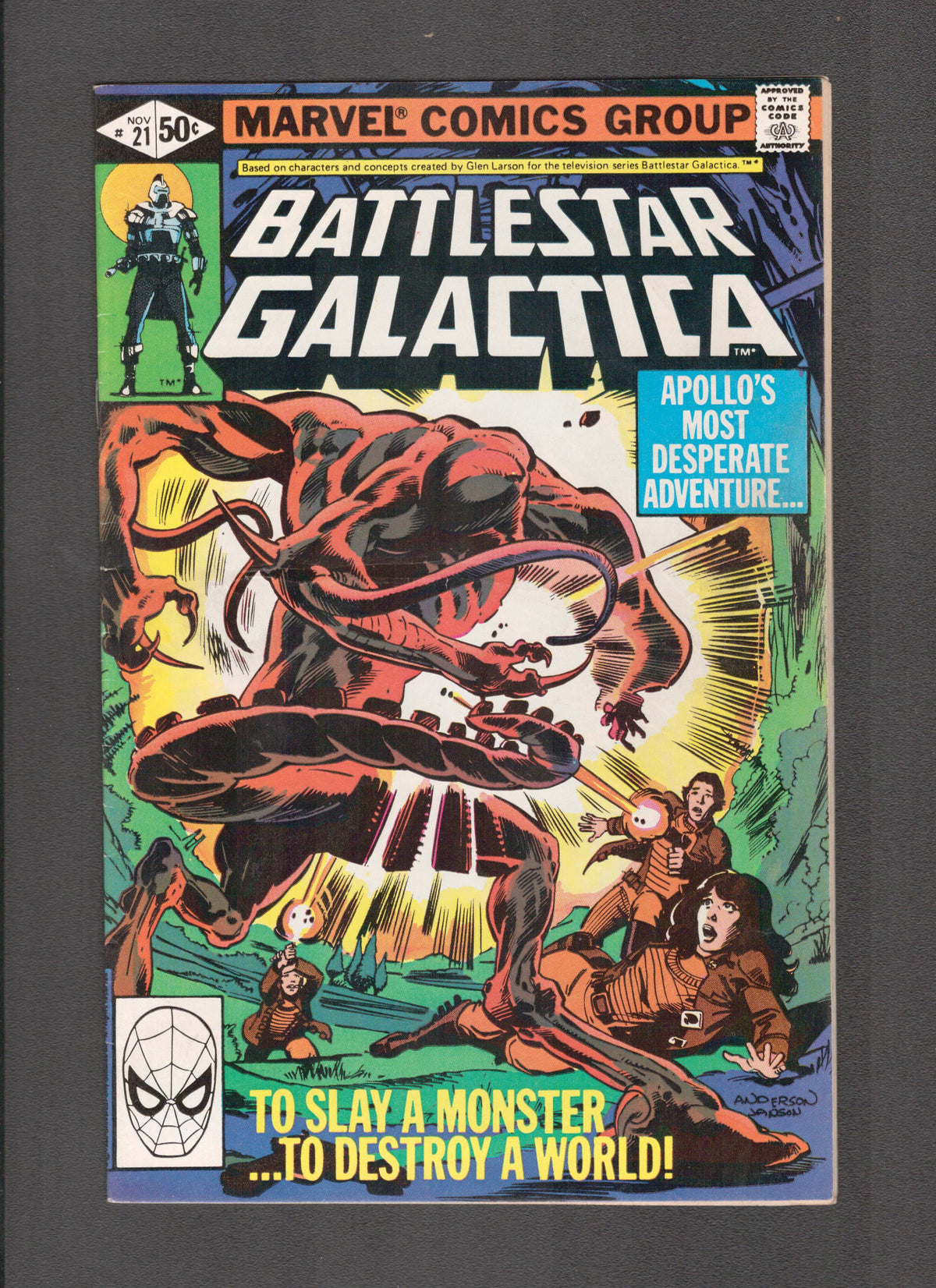 Battlestar Galactica #21 (1980) Klaus Janson Marvel Comics