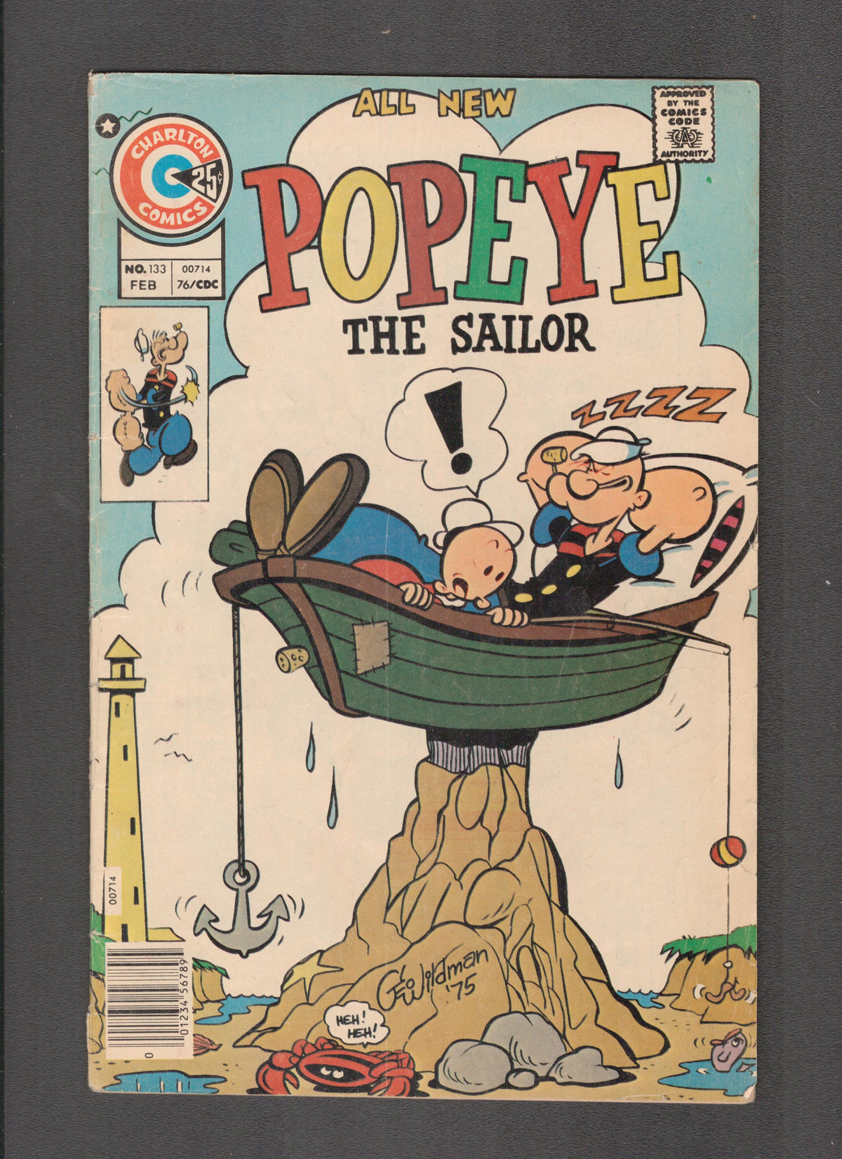 Popeye #133 (1976) Charlton Comics