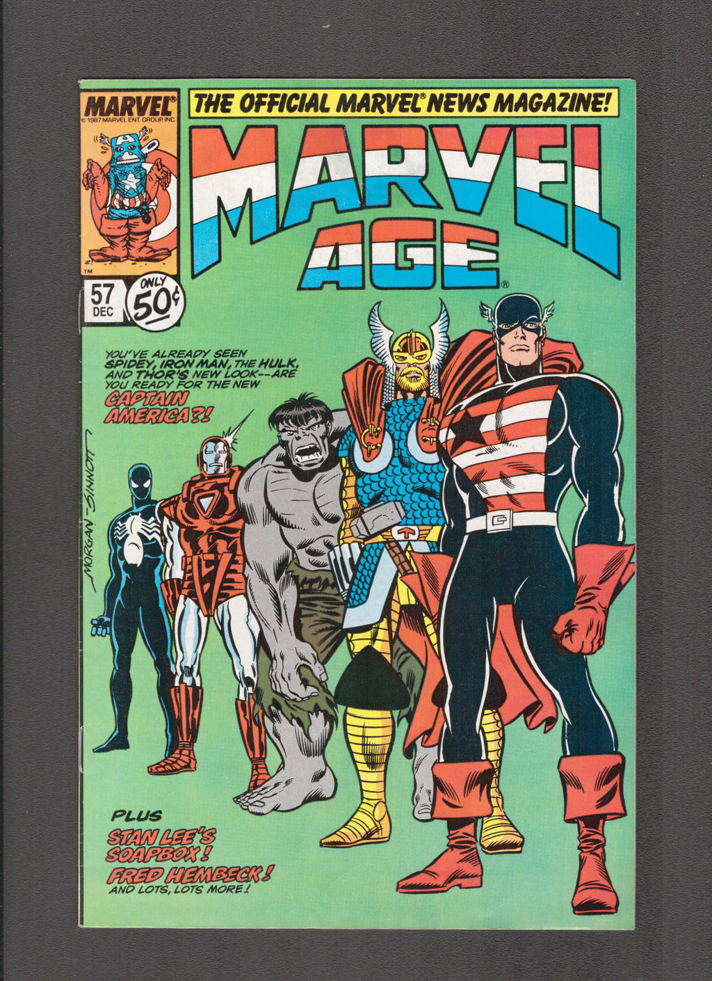 Marvel Age #57 (1987) Joe Sinnott Marvel Comics