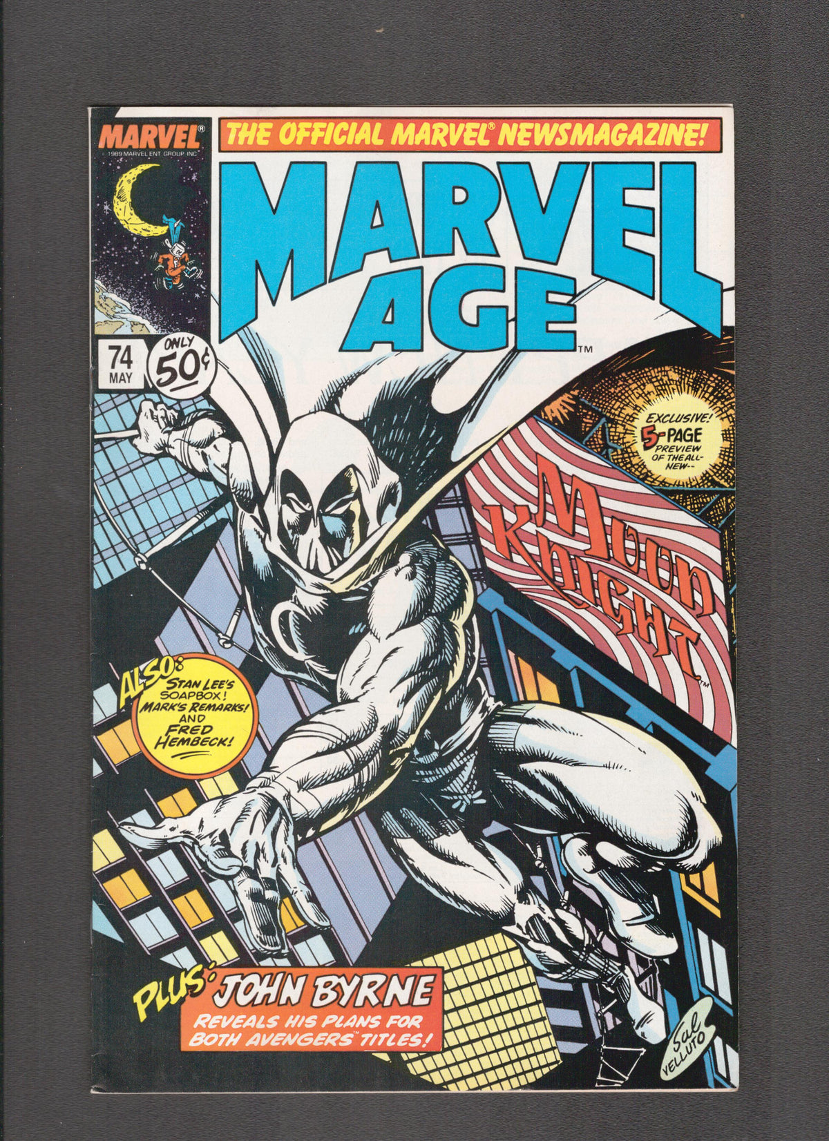 Marvel Age #74 (1989) John Byrne Interview Marvel Comics
