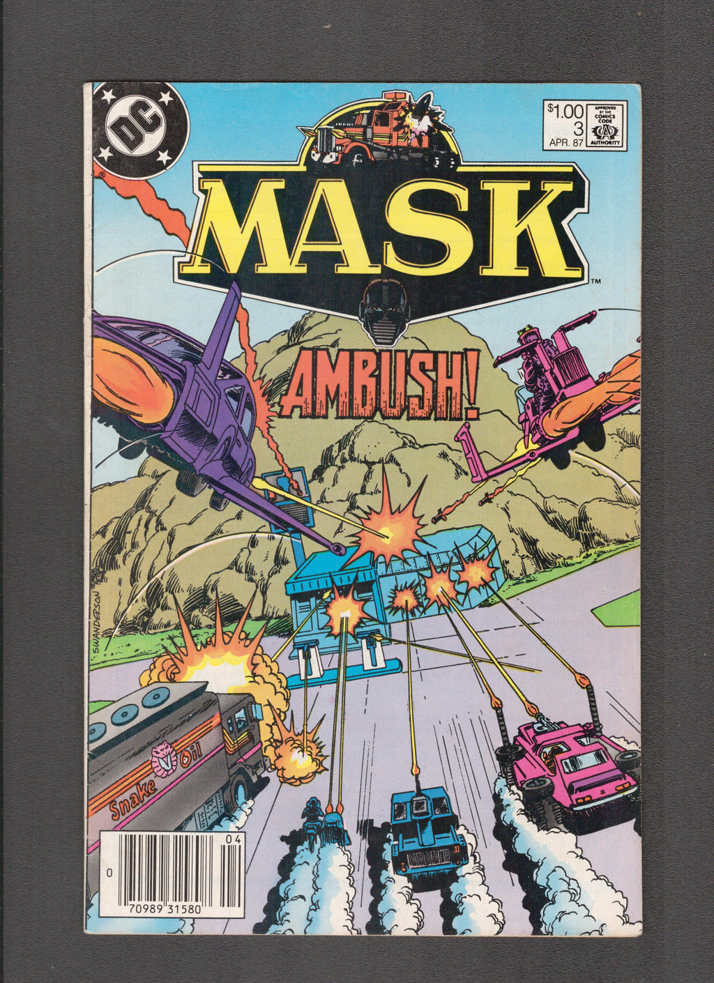 Mask #3 (1987) Curt Swan Cover Art DC Comics
