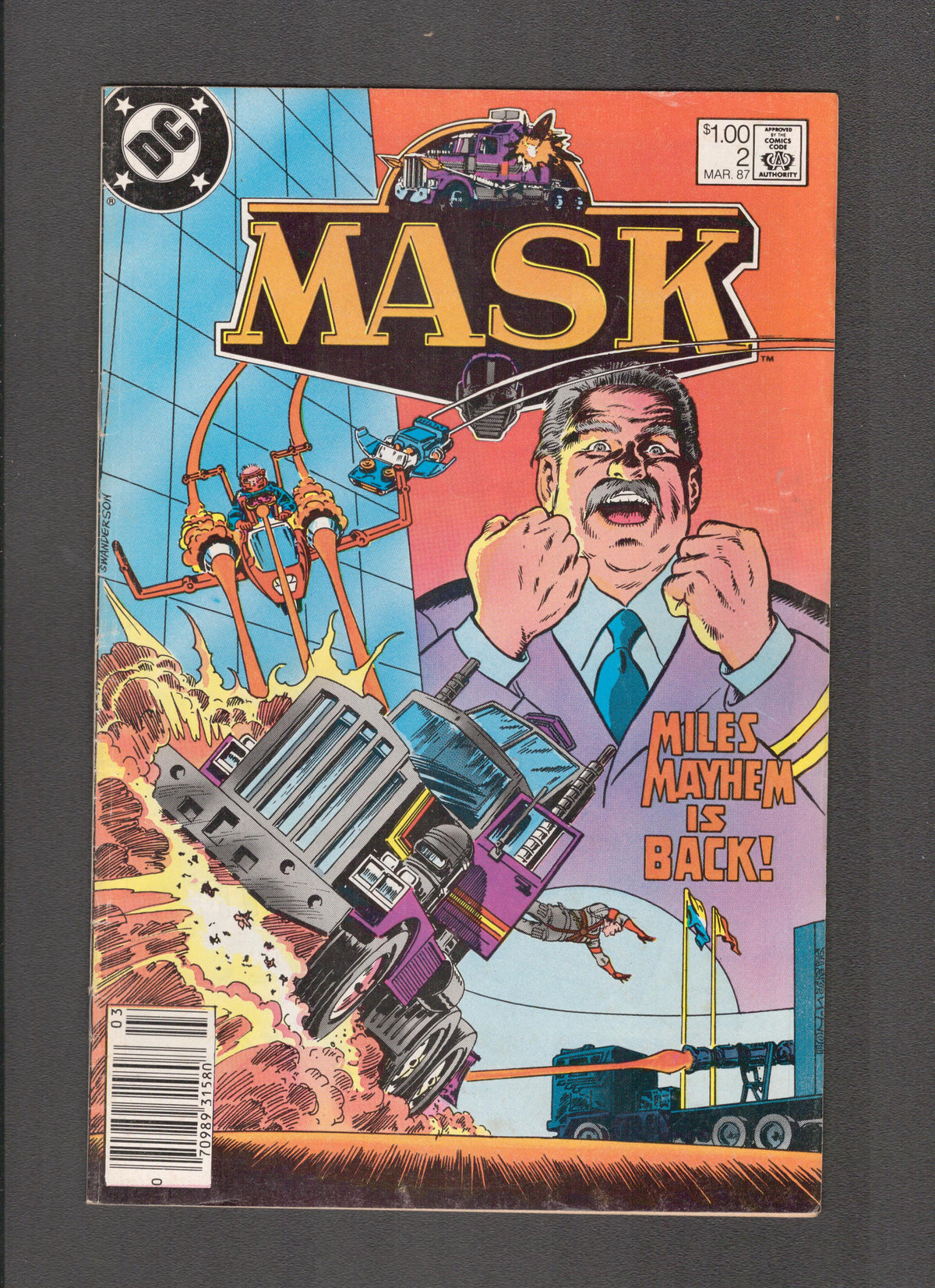 Mask #2 (1987) Curt Swan Cover Art DC Comics
