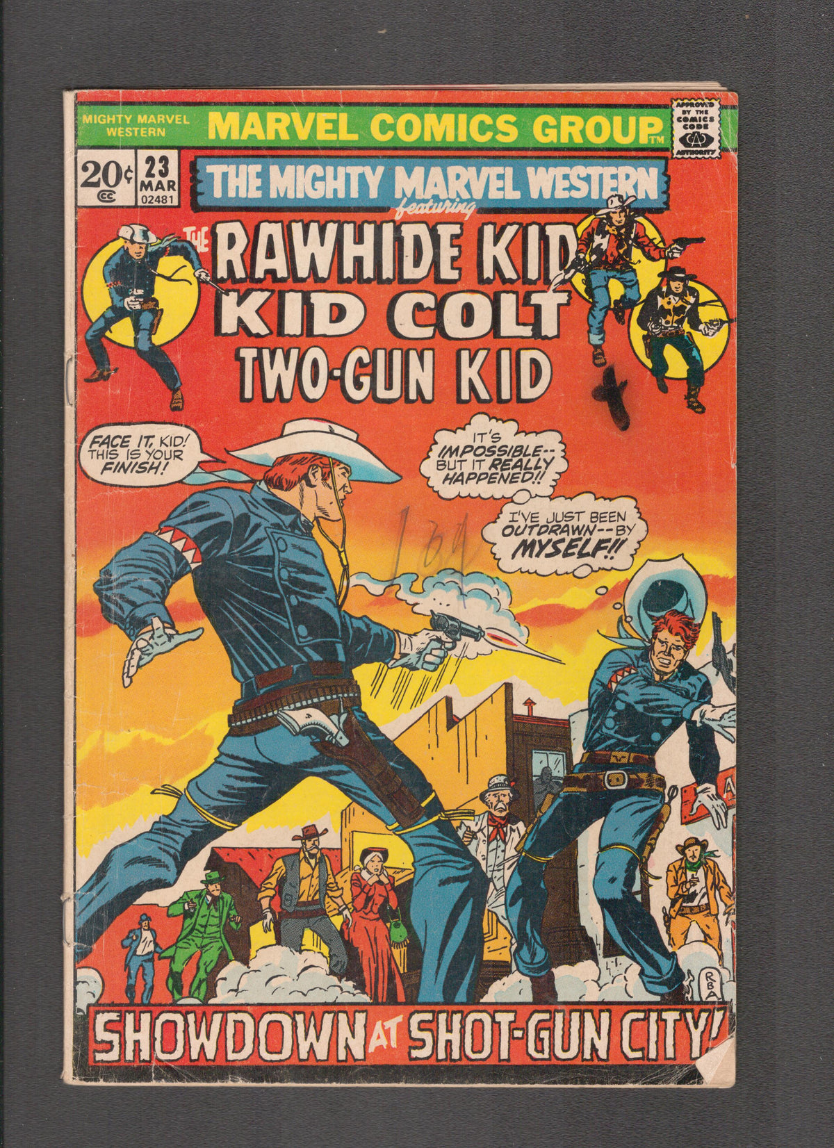 Mighty Marvel Western #23 (1973) Rawhide Kid Kid Colt Two-Gun Kid Marvel Comics
