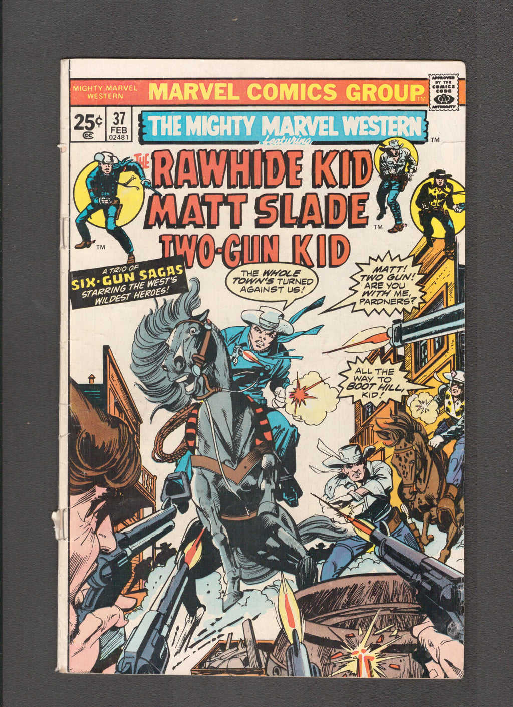 Mighty Marvel Western #37 (1975) Rawhide Kid Matt Slade TwoGun Kid Marvel Comics