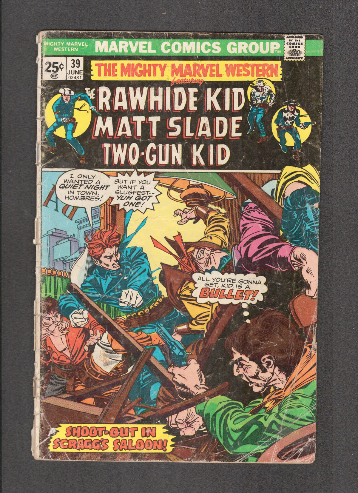 Mighty Marvel Western #39 (1975) Rawhide Kid Matt Slade TwoGun Kid Marvel Comics