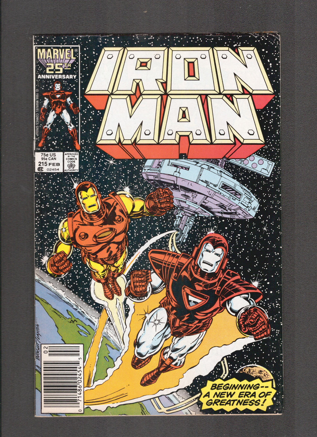 Iron Man #215 (1987) Mark Bright - Bob Layton Marvel Comics