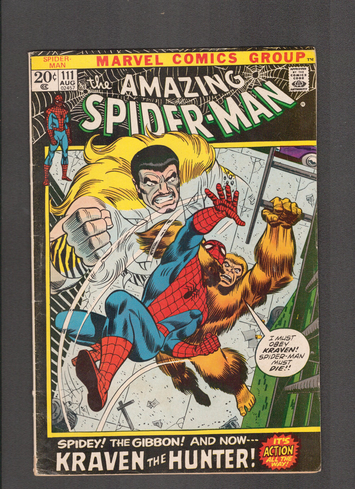 Amazing Spider-Man #111 (1972) 10 Year Anniversary Marvel Comics