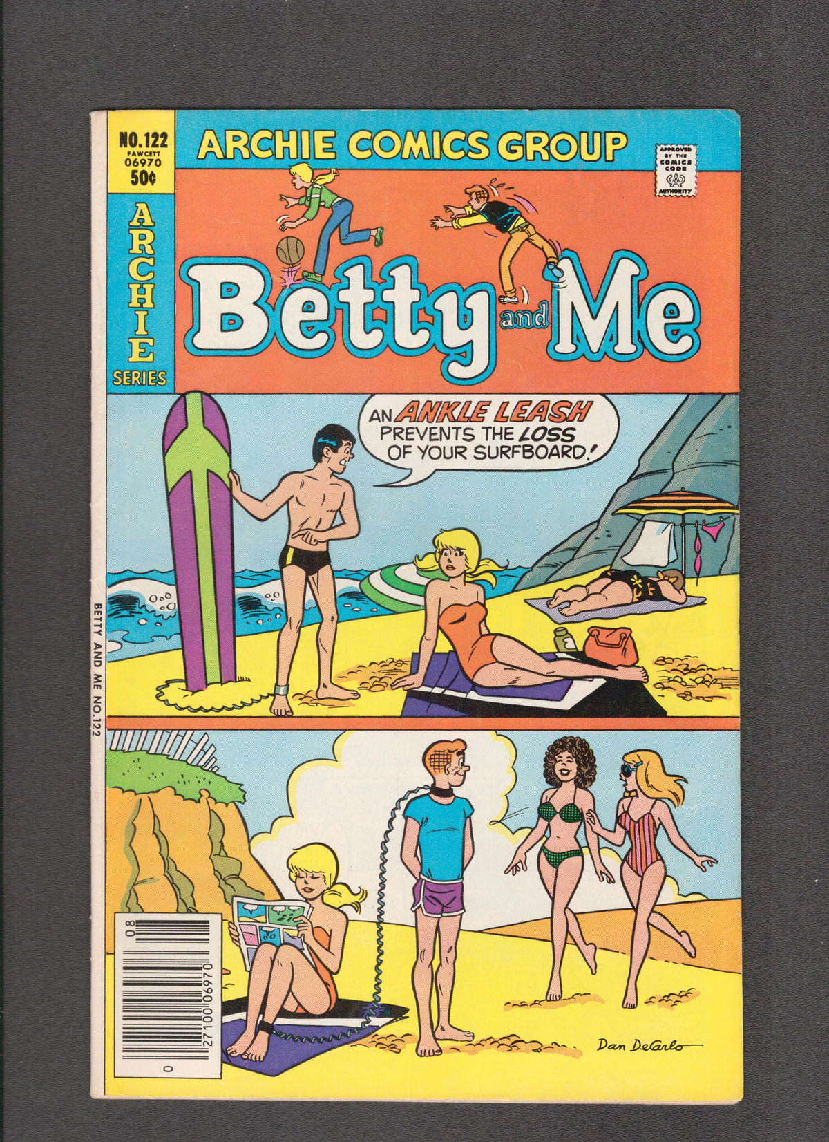 Betty and Me #122 (1981) Beach Scene Archie Comics
