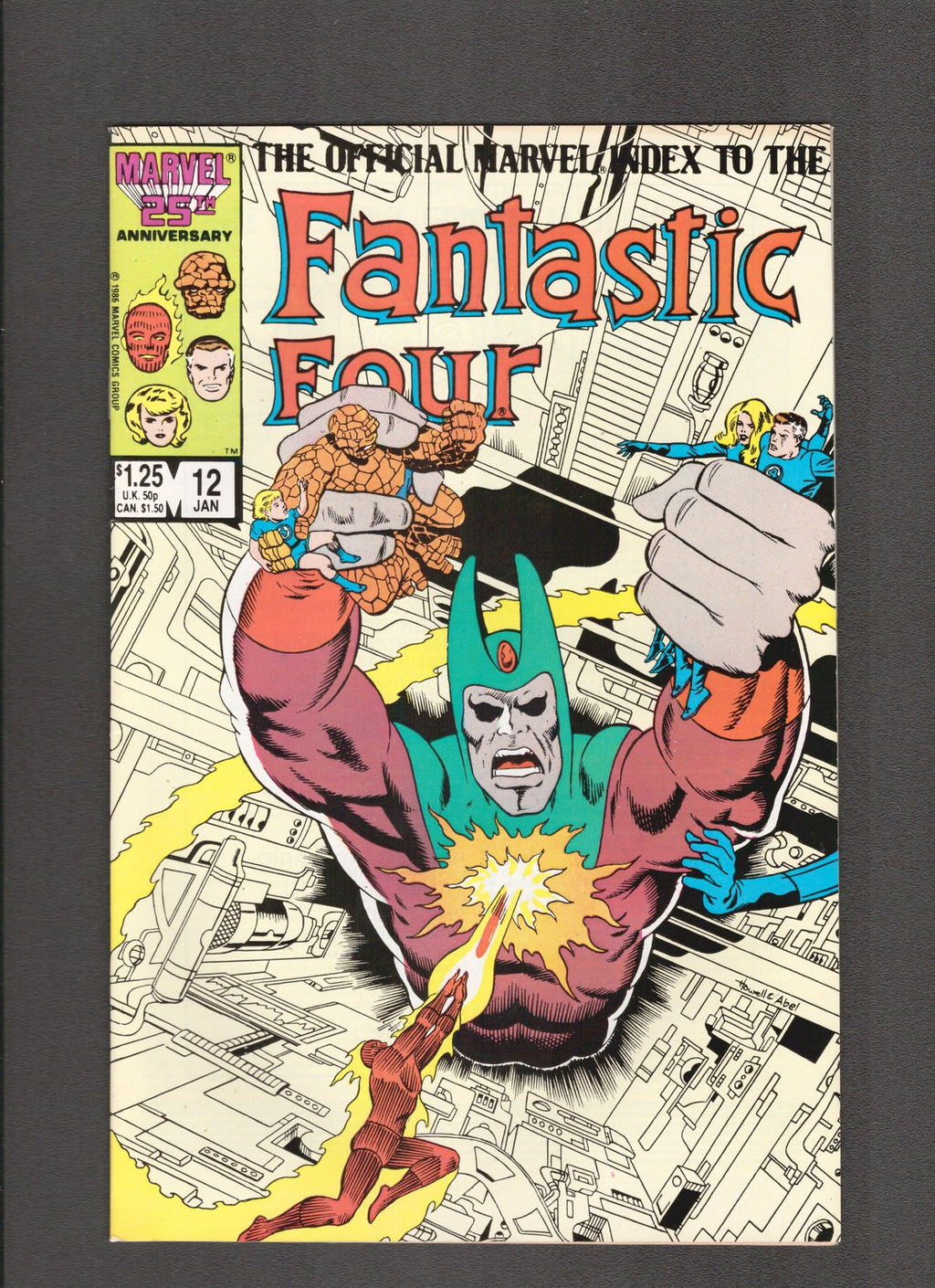 Official Marvel Index to the Fantastic Four #12 (1987) Jack Abel Marvel Comics