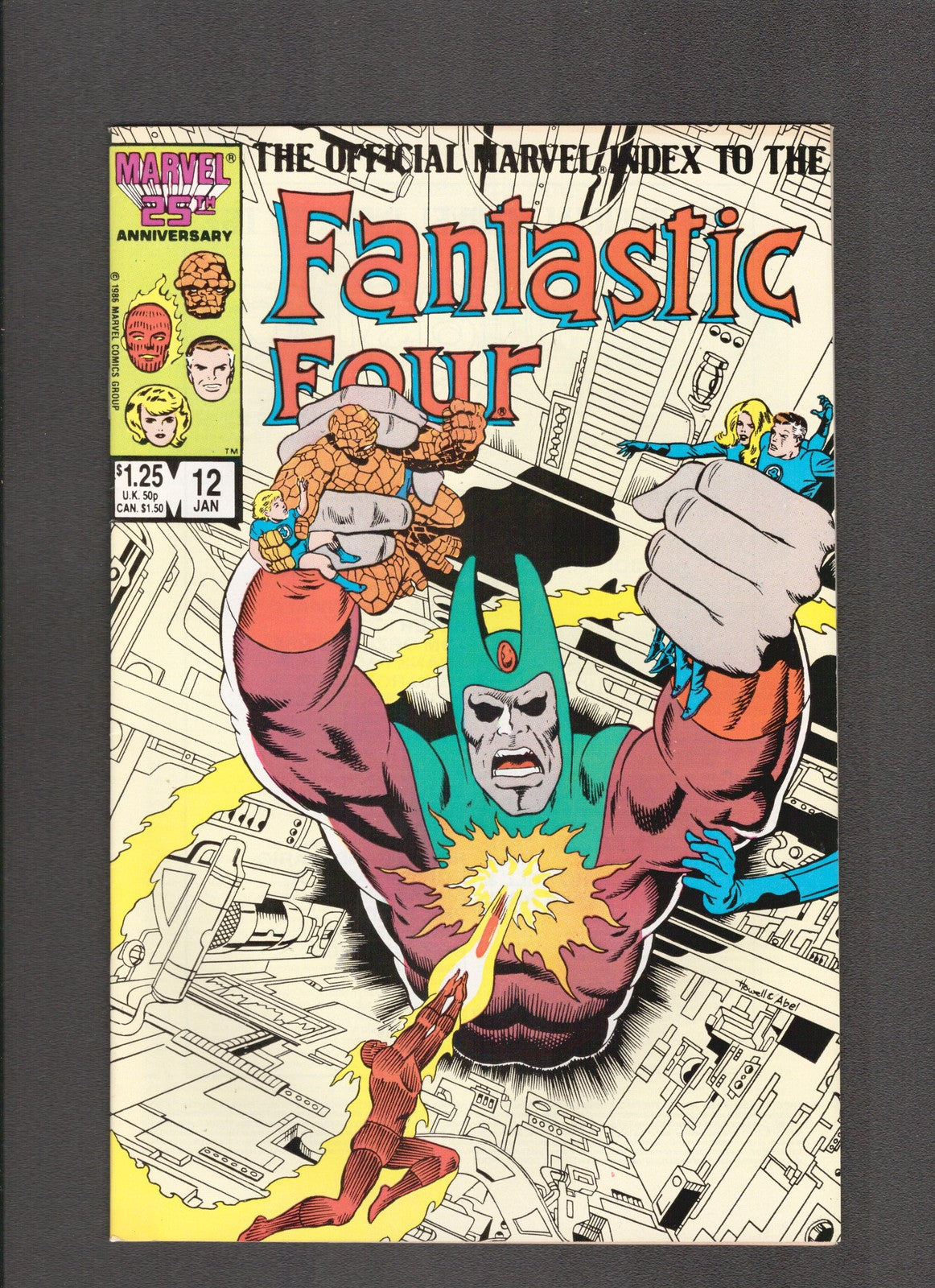 Official Marvel Index to the Fantastic Four #12 (1987) Jack Abel Marvel Comics