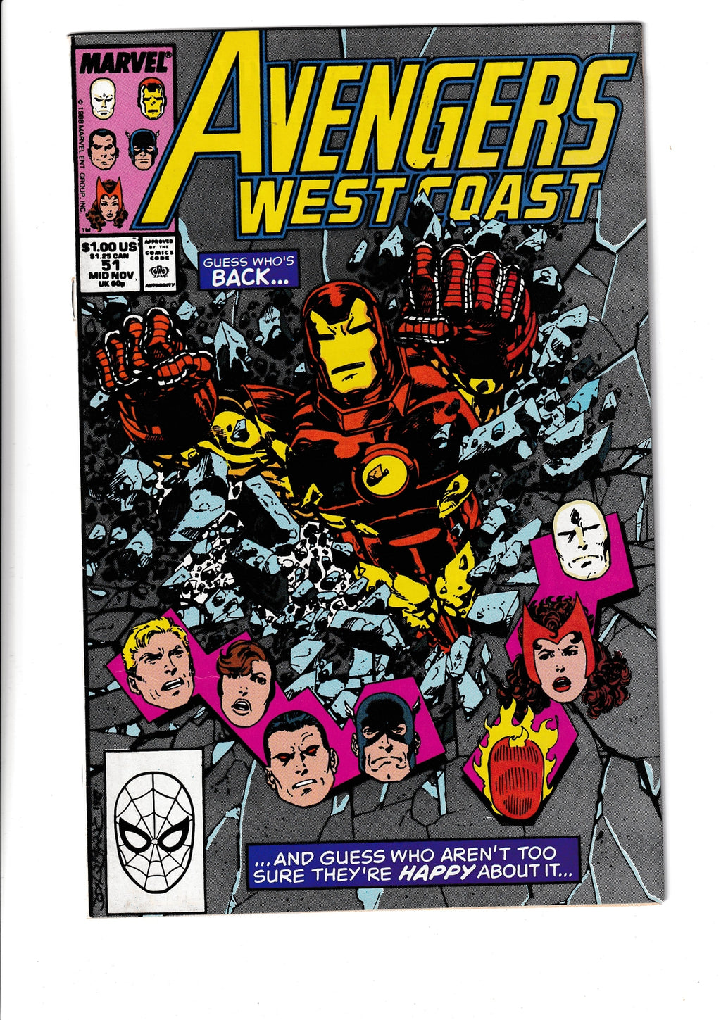 Avengers West Coast #51 (1989) Marvel Comics
