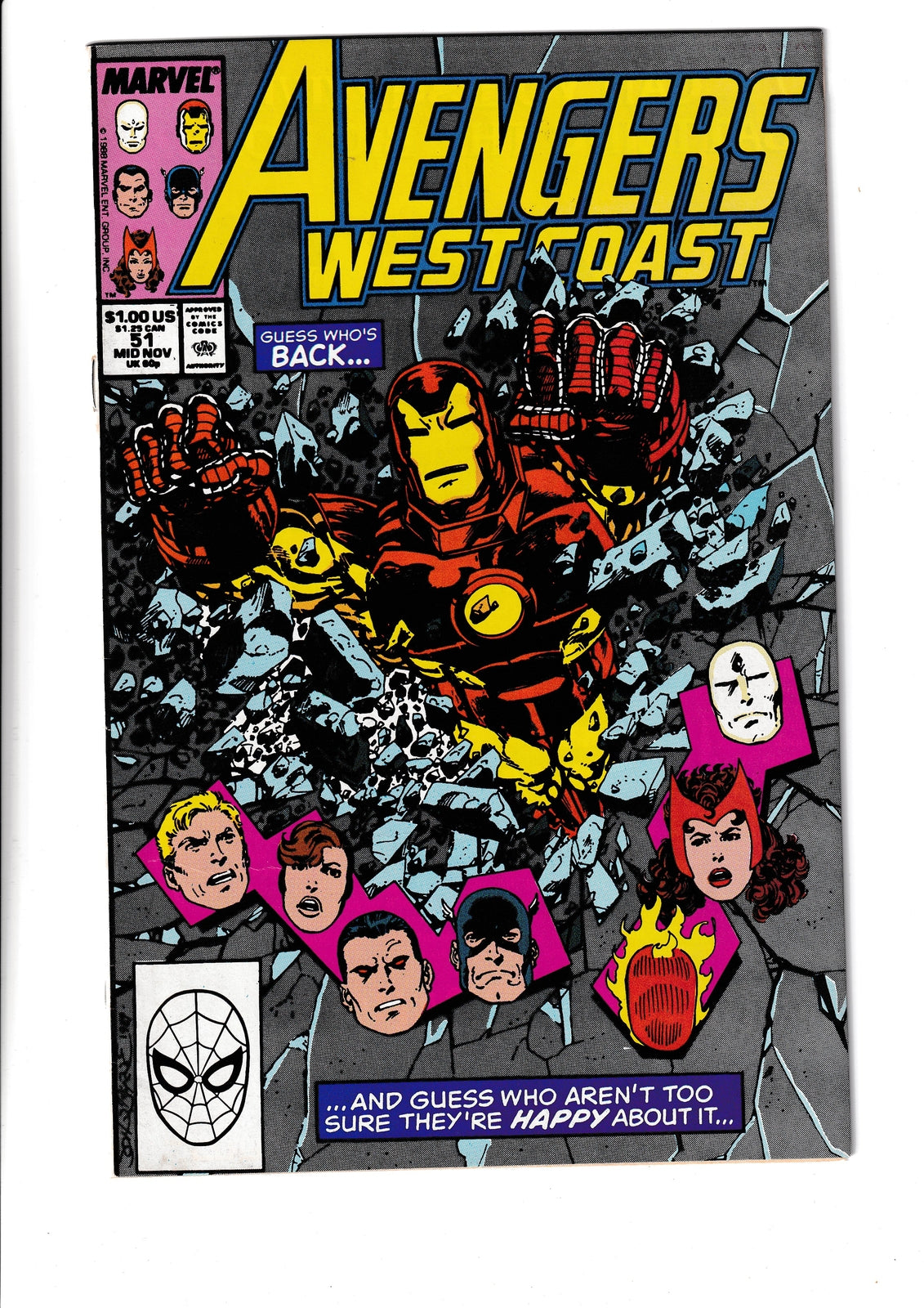 Avengers West Coast #51 (1989) Marvel Comics