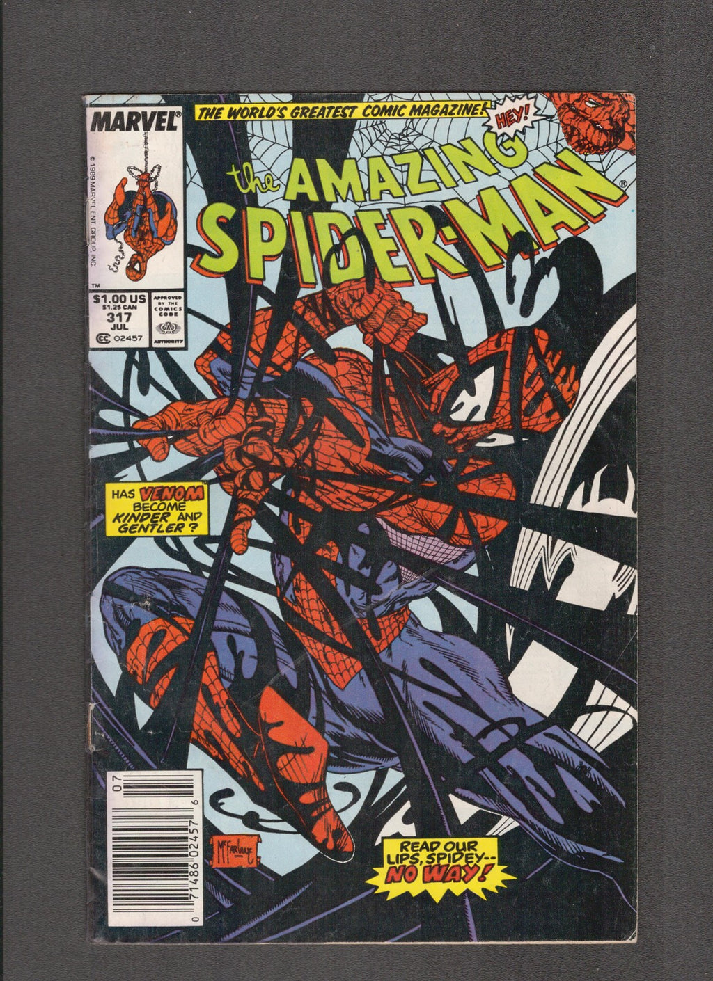 Amazing Spider-Man #317 (1989) Venom App - Todd McFarlane Marvel Comics