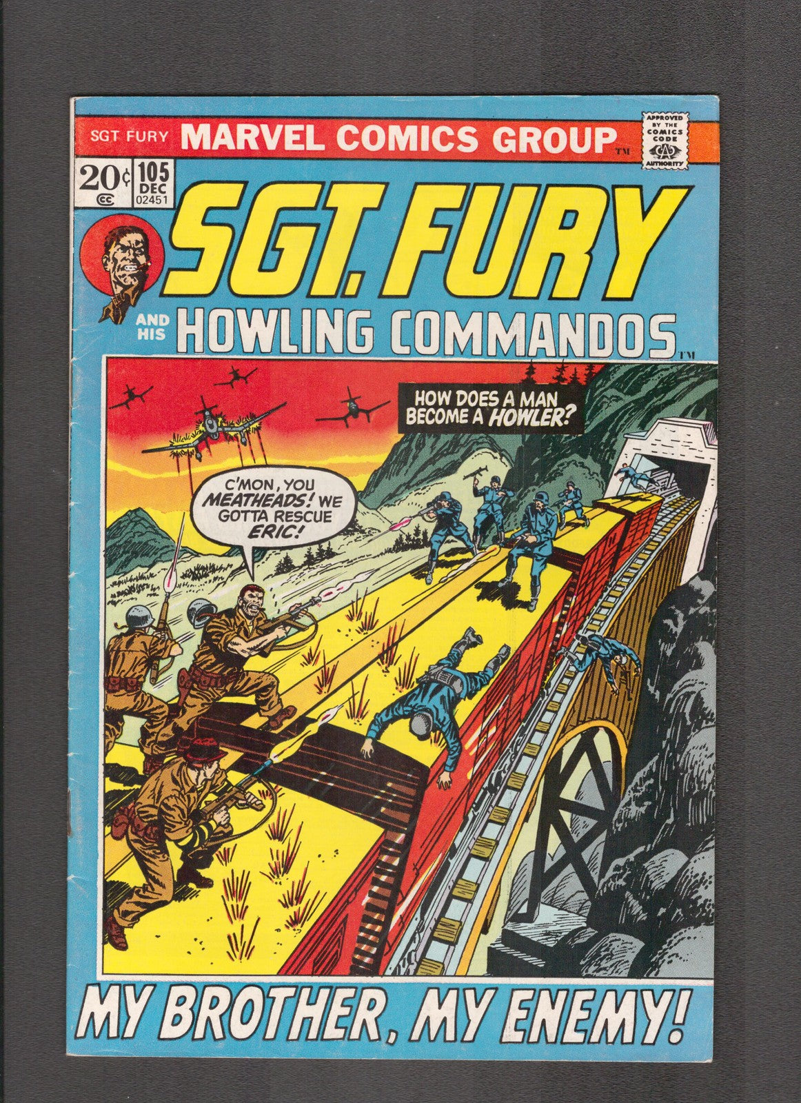 SGT. Fury #105 (1972) Dick Ayers - Stan Lee Marvel Comics