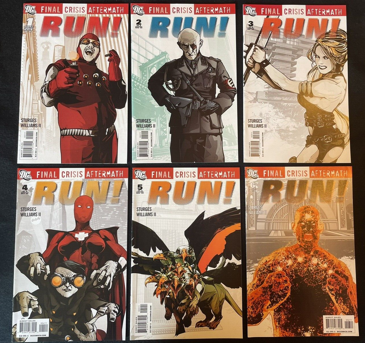Final Crisis Aftermath: RUN! #1-6 (2009) Complete Set Limited Series - DC Comics