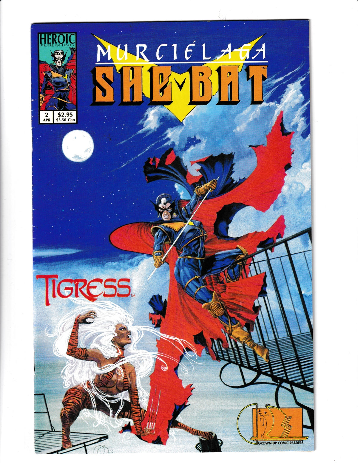 Murcielga She-Bat #2 (1993) Heroic Comics