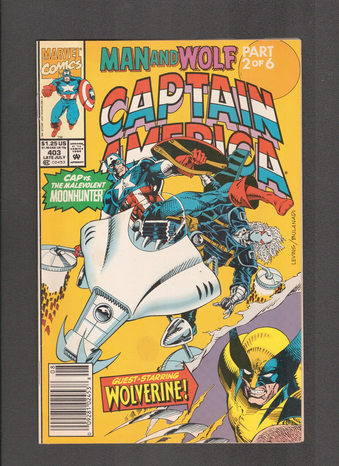 Captain America #403 (1992) Rick Levins - Joe Rosen Marvel Comics