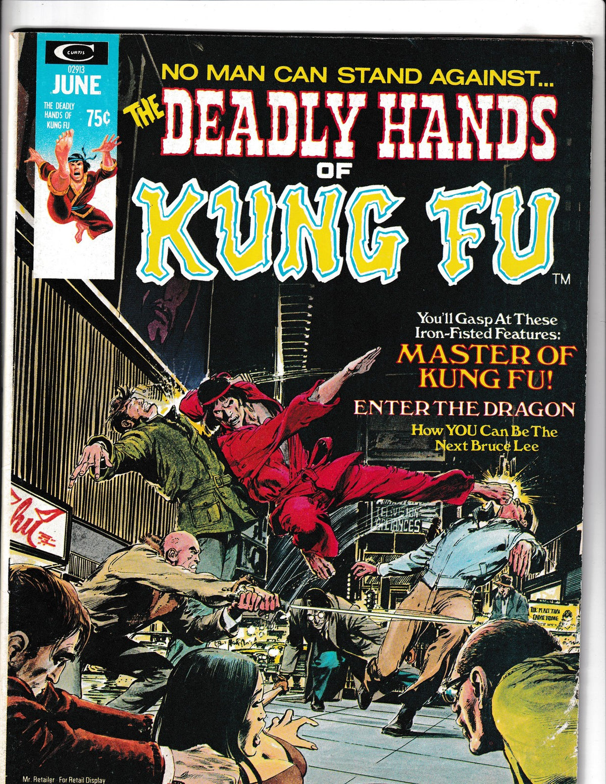 Deadly Hands of Kung-Fu #2 (1974) Origin of Shang-Shi Curtis Comics