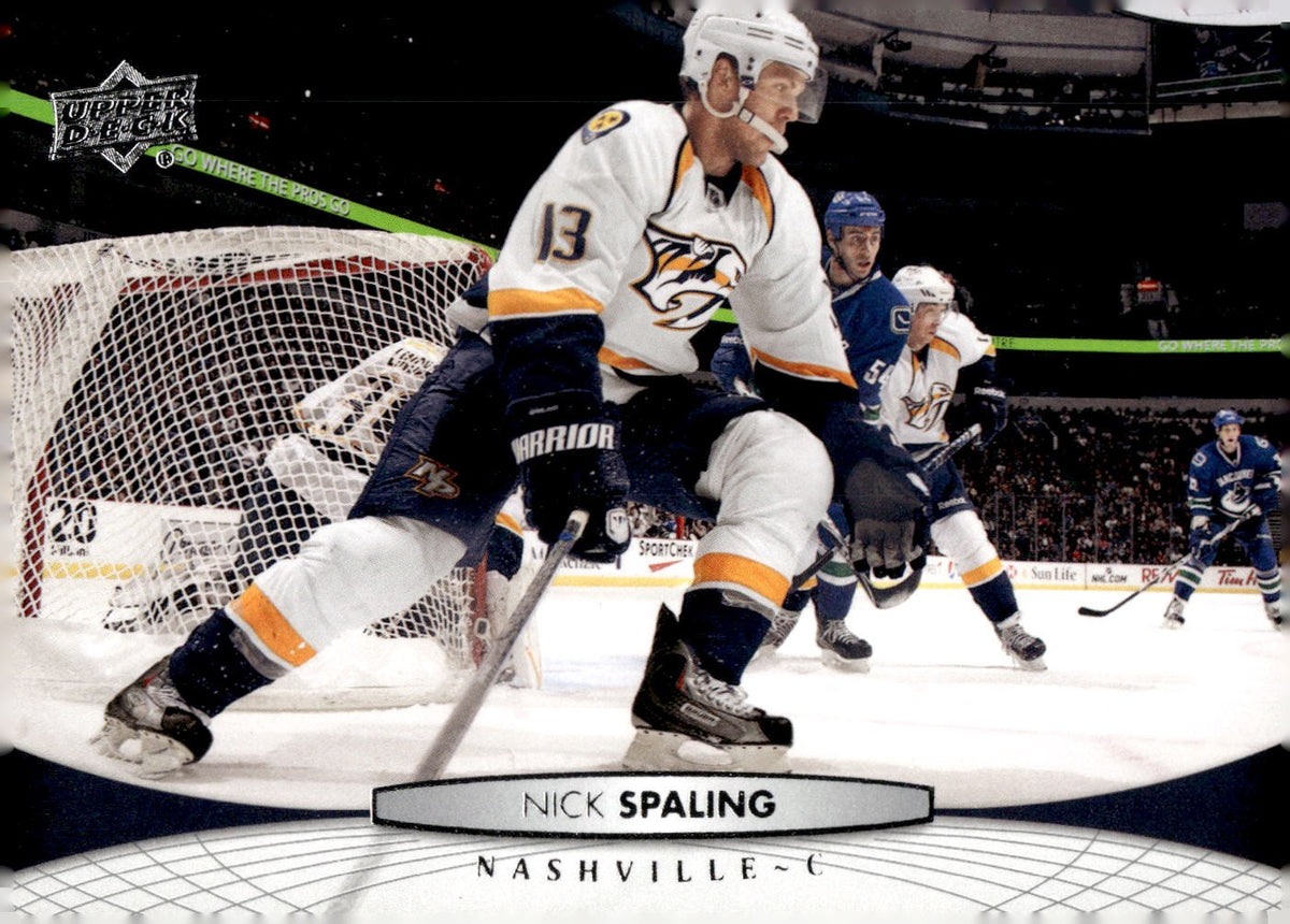 2011-12 Upper Deck #353 Nick Spaling Hockey Nashville Predators