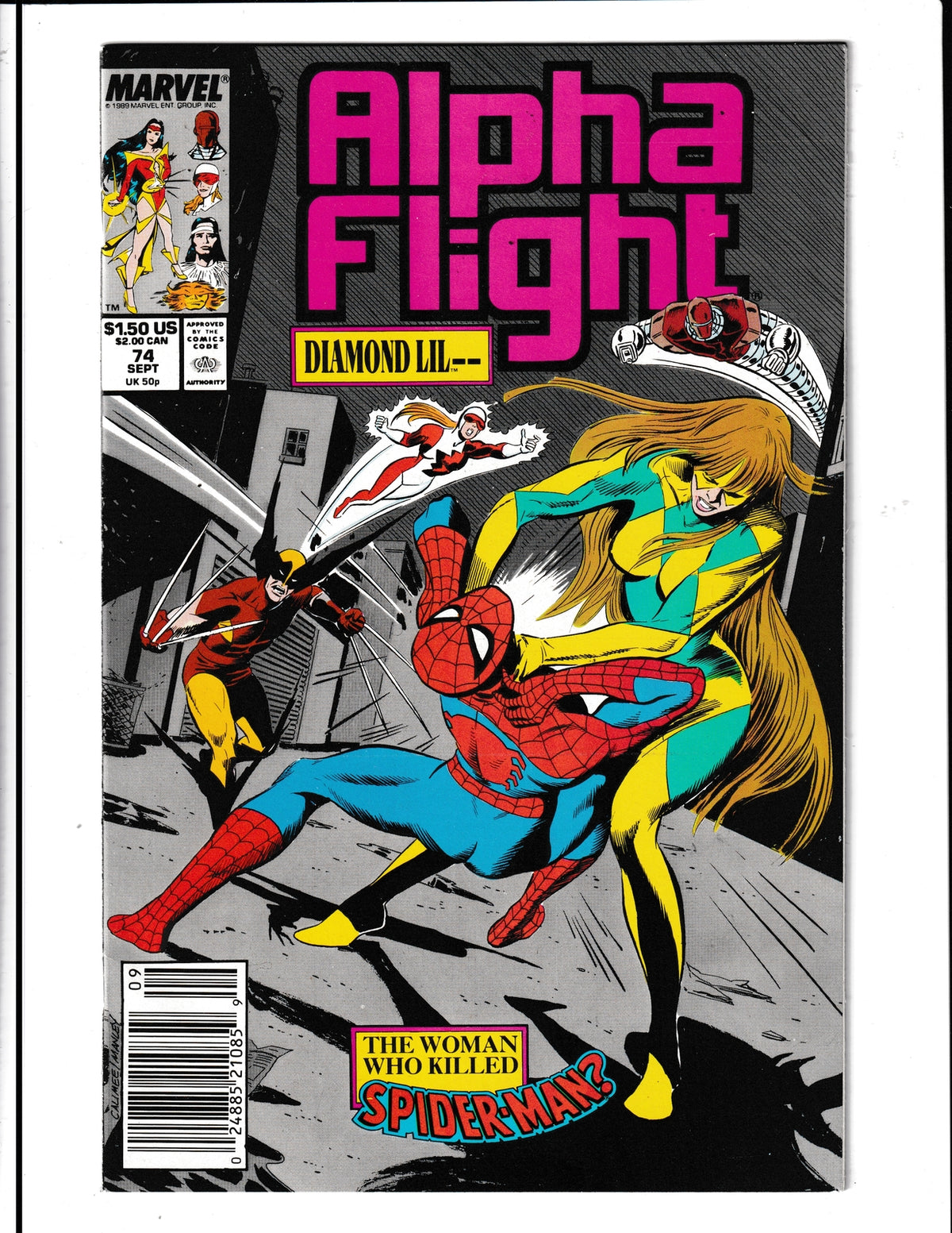 Alpha Flight #74 (1989) Marvel Comics