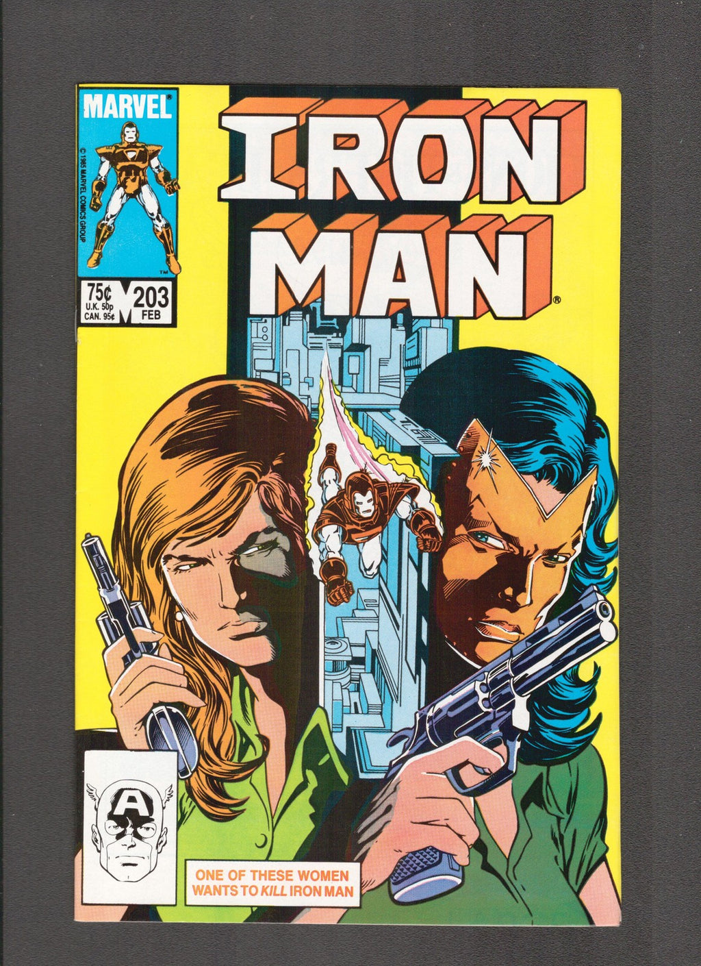 Iron Man #203 (1986) Mark Bright - Higher Grade Marvel Comics