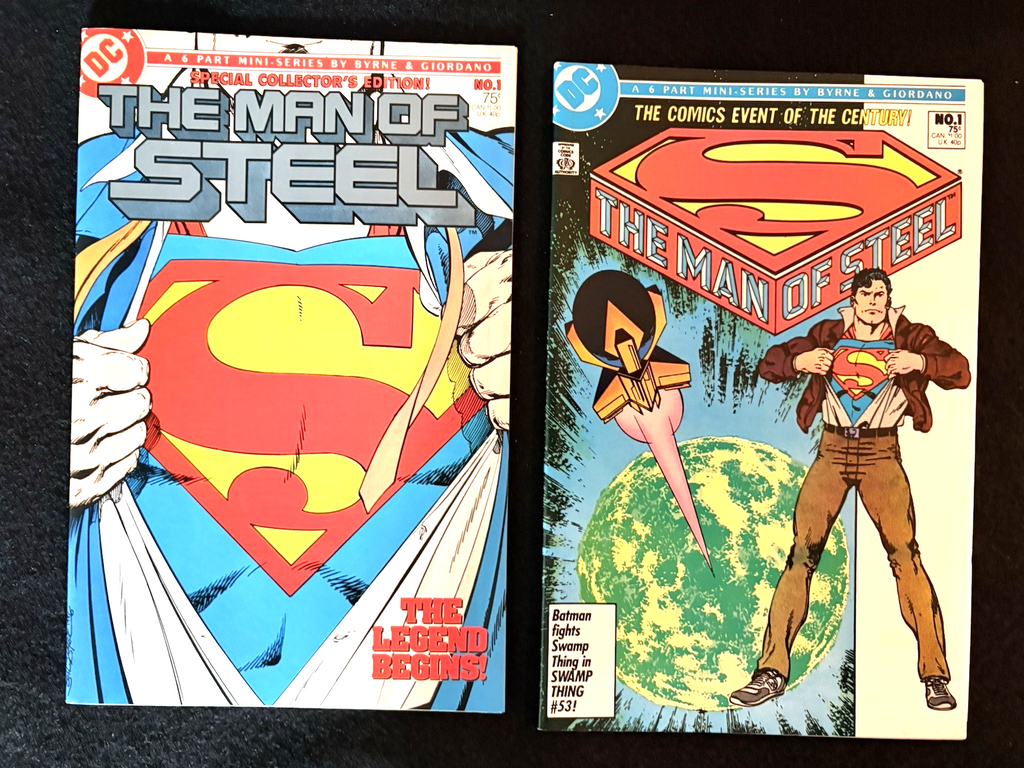 Man of Steel - Complete Set - #1-6 plus #1B Variant - John Byrne (1986) DC Comic