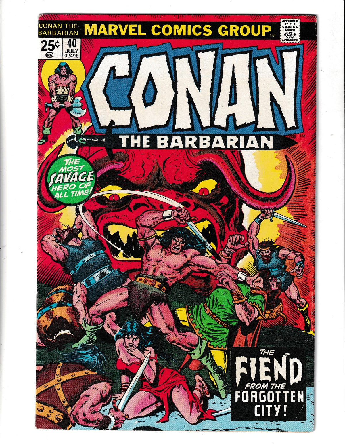 Conan the Barbarian #40 (1974) Marvel Stamp Series A #31 MODOK Marvel Comics