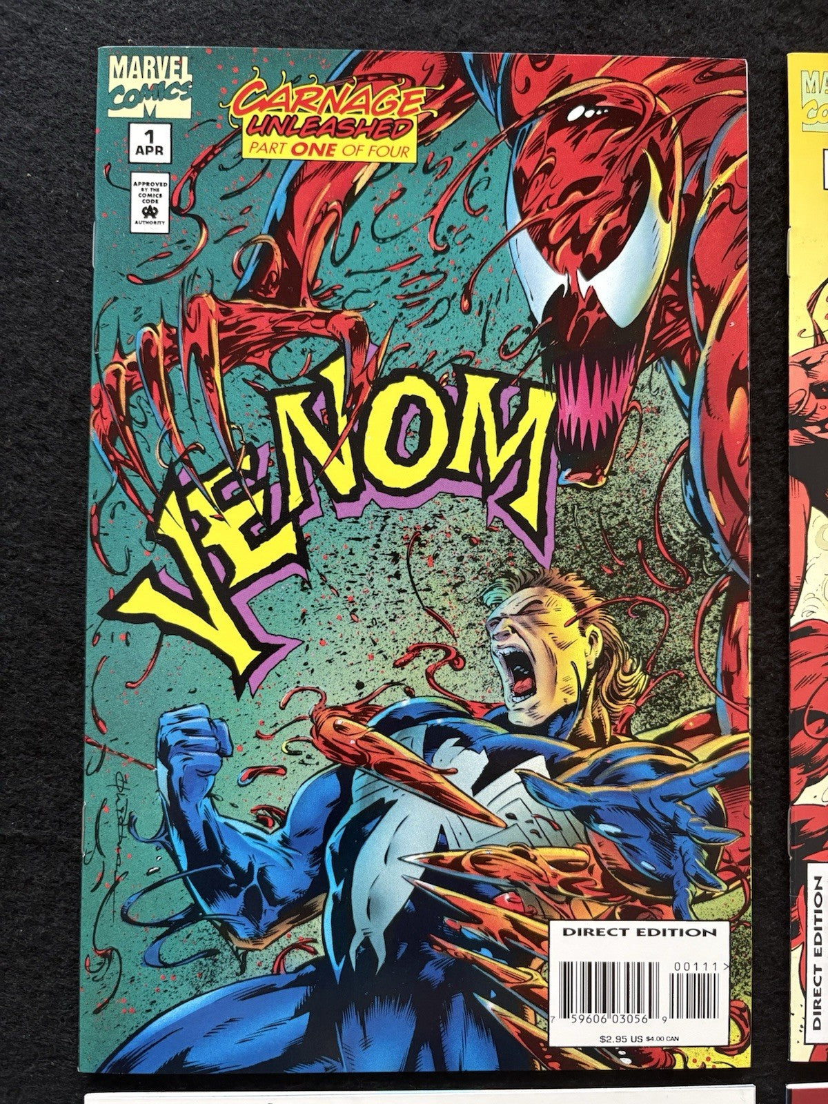 Venom: Carnage Unleashed #1-4 (1995) Complete Series Set of 4 Marvel Comics