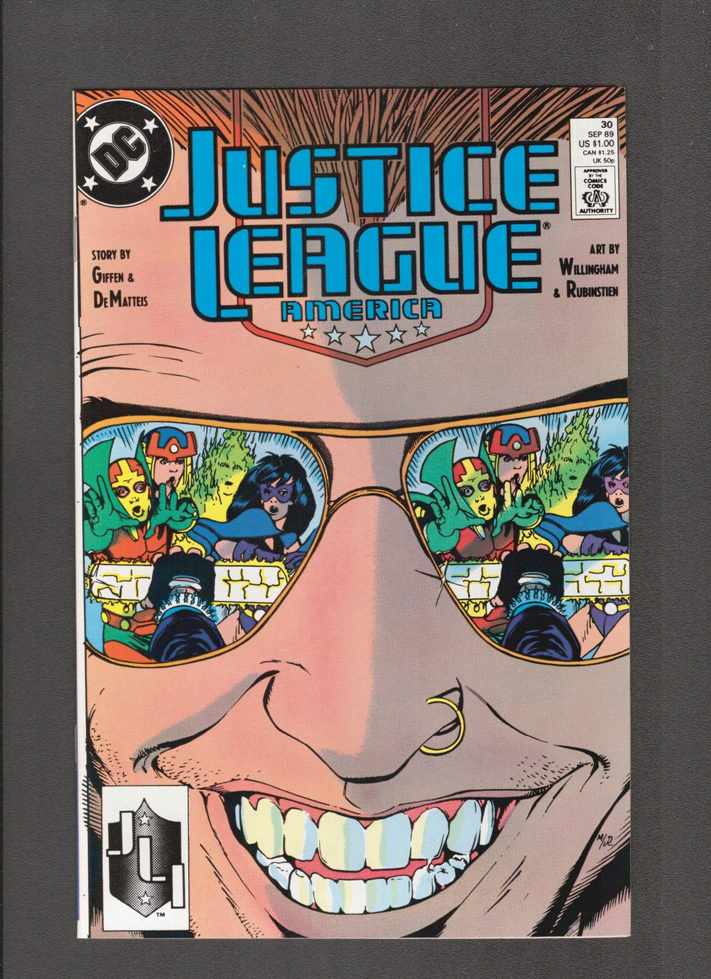 Justice League America #30 (1989) Higher Grade DC Comics