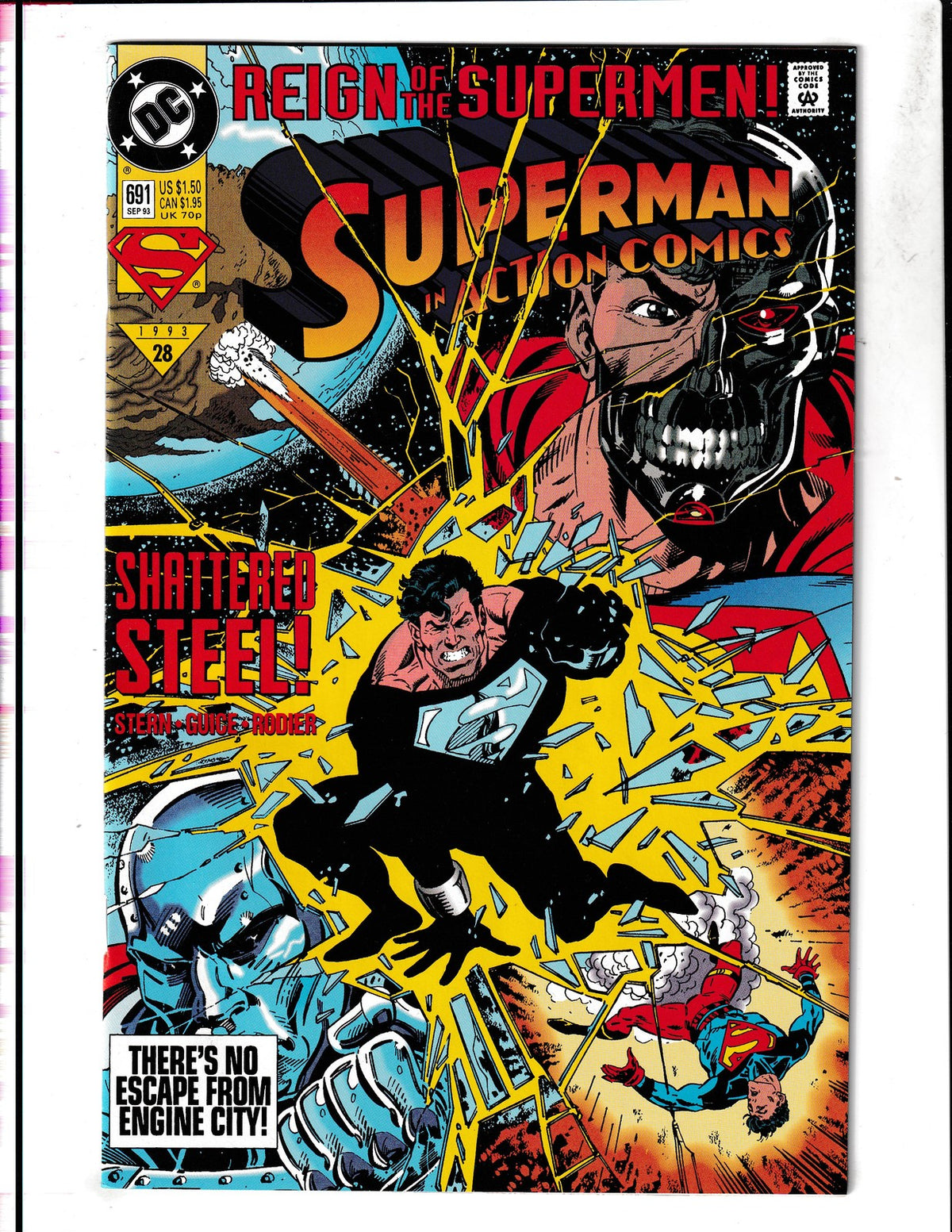Action Comics #691 (1993) Shattered Steel! DC Comics