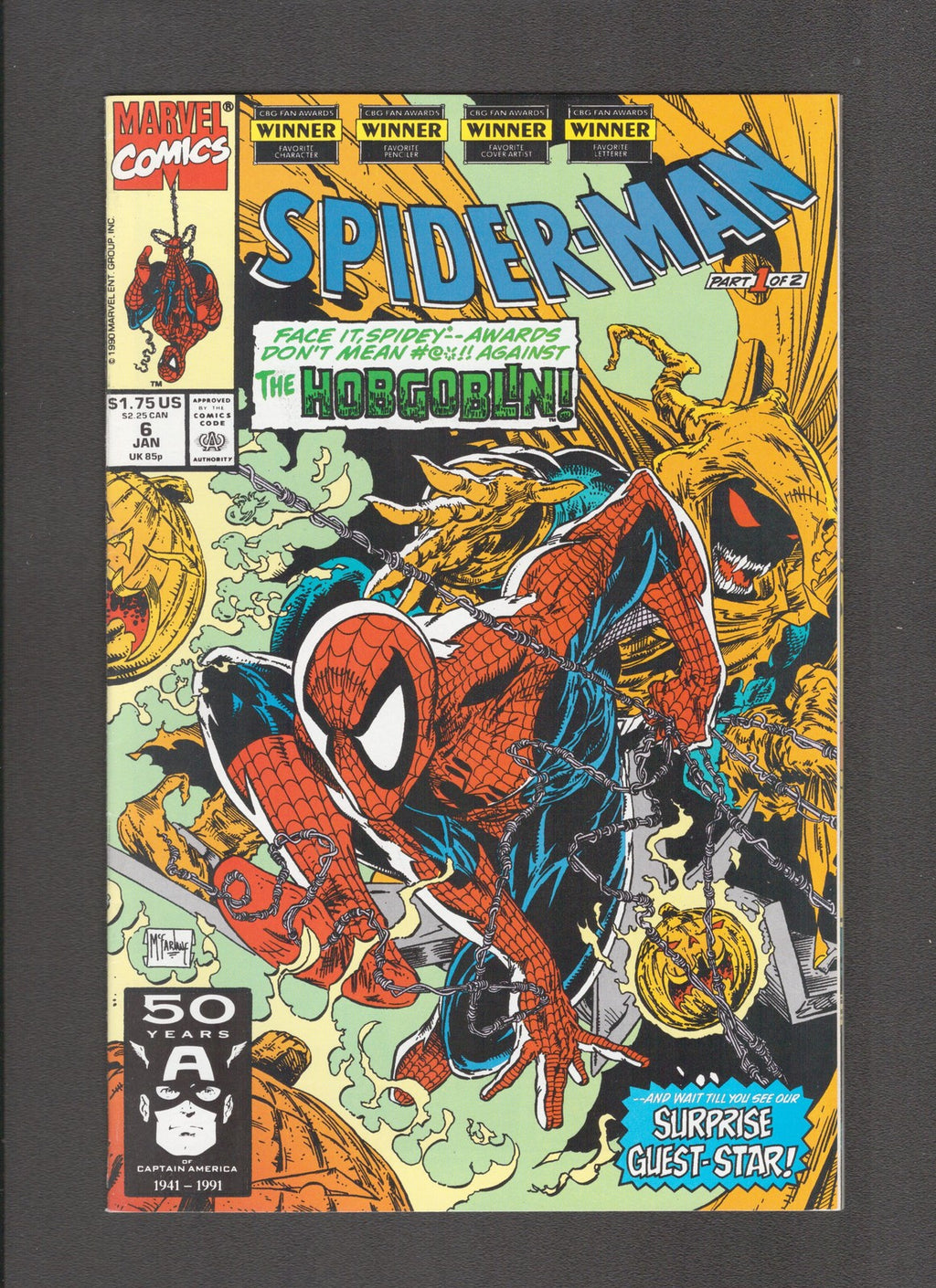 Spider-Man #6 (1991) Todd McFarlane - Hobgoblin Marvel Comics