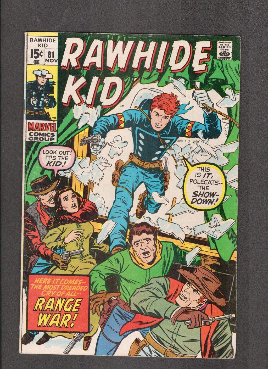 Rawhide Kid #81 (1971) Stan Lee Editor Marvel Comics