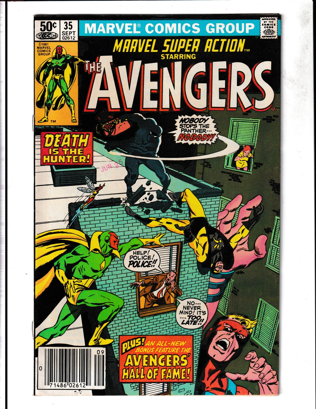 Marvel Super Action #35 (1981) Starring Avengers Marvel Comics