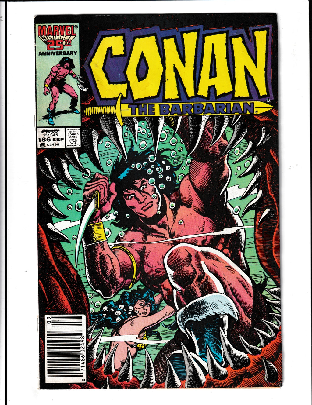 Conan the Barbarian #186 (1986) Marvel Comics SKU:958
