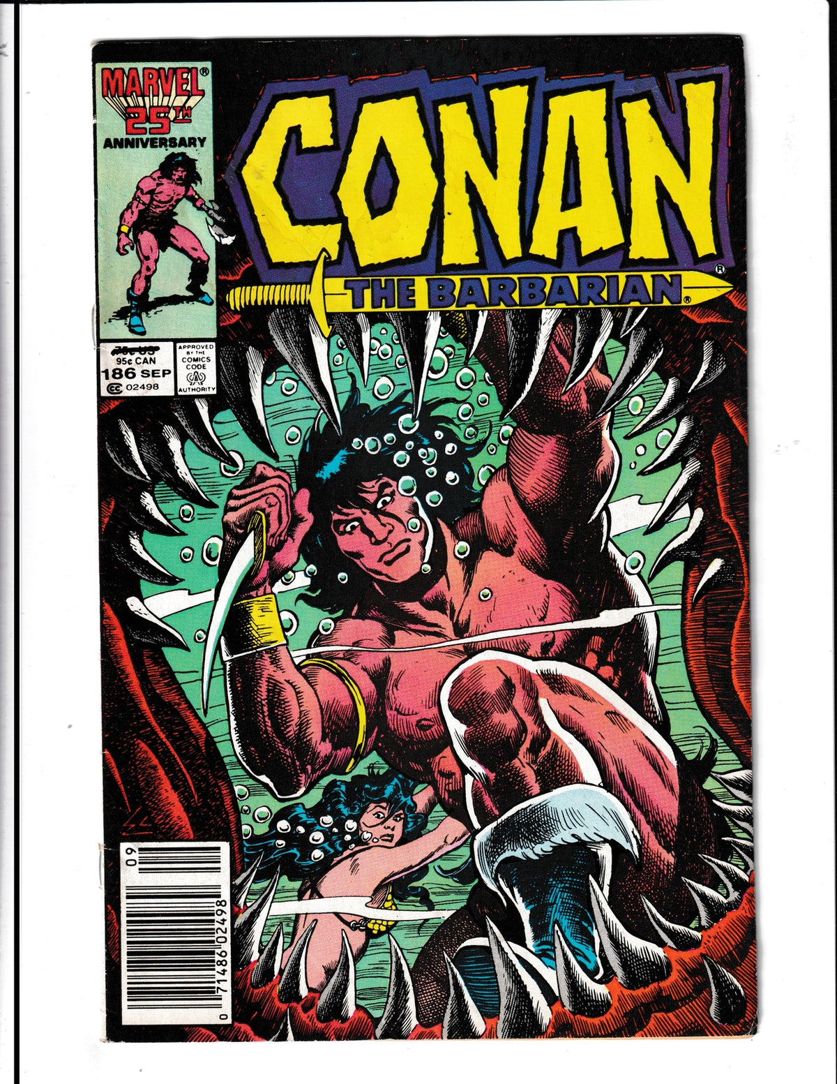 Conan the Barbarian #186 (1986) Marvel Comics SKU:958