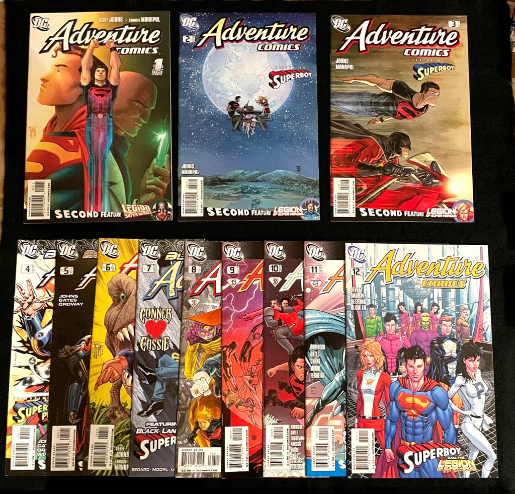 Run of 12 Adventure Comics #1-12 2009-10  - HIGH GRADE