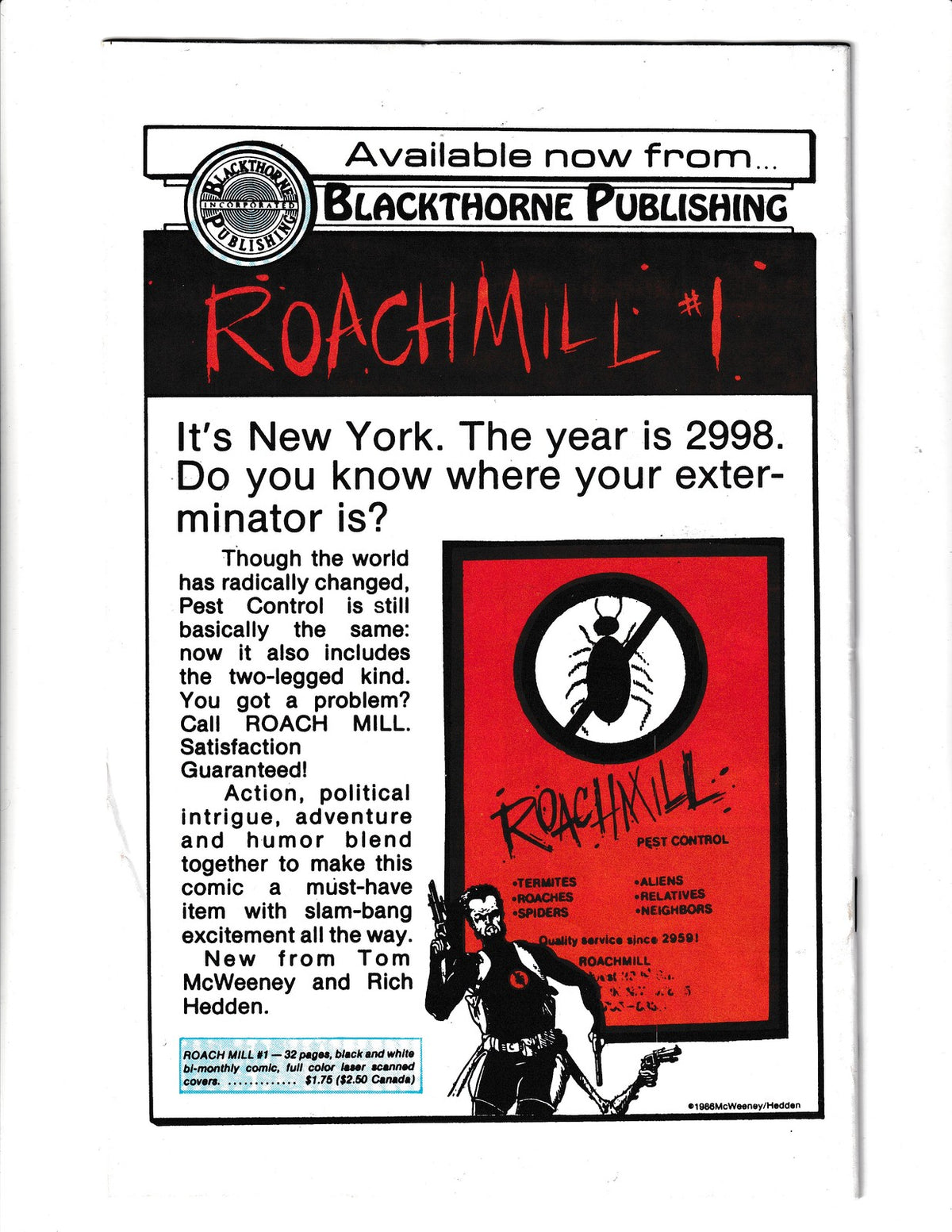Blackthorne's 3 in 1 #1 (1986) Blackthorne Comics