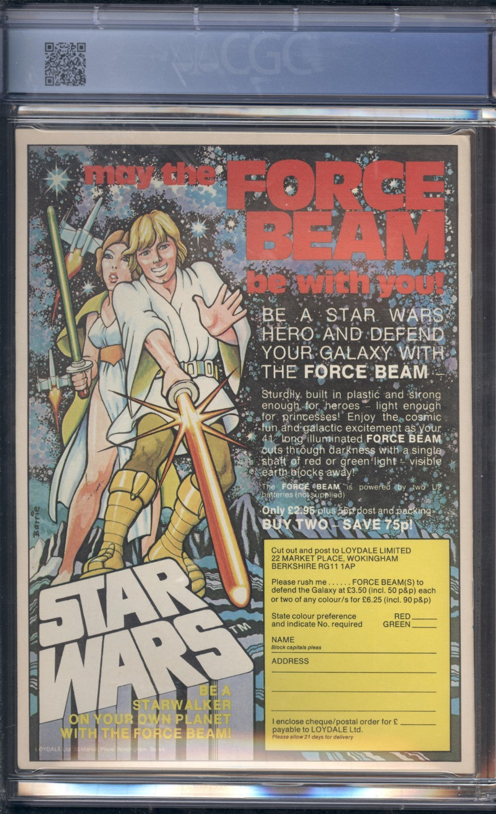 Star Wars Weekly #39 CGC 8.0 (1978) Graded Magazine Marvel Comics UK