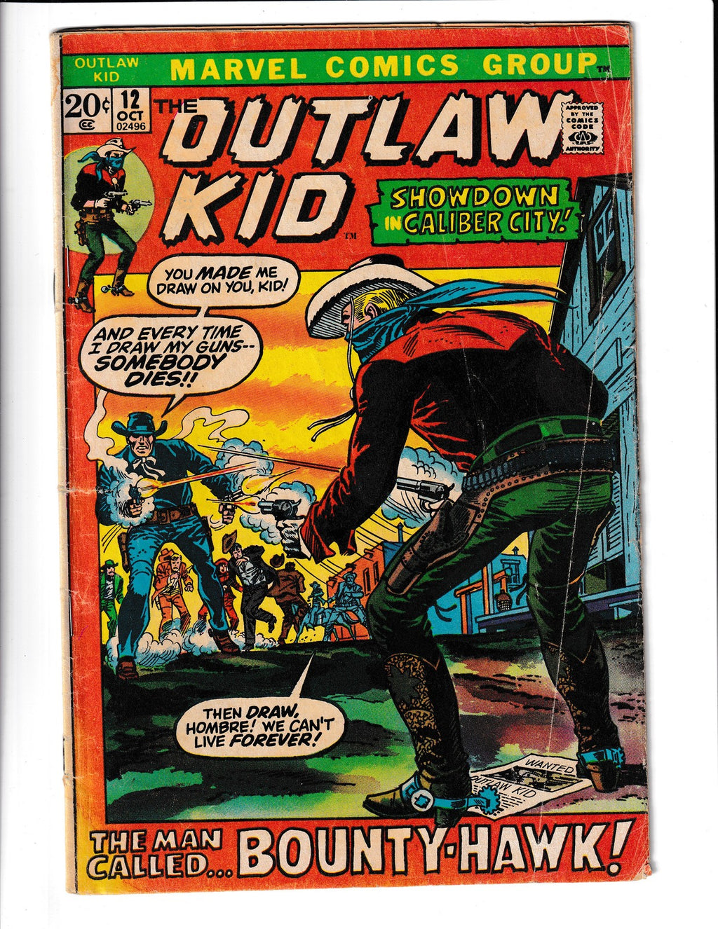 Outlaw Kid #12 (1972) Dick Ayers Art Marvel Comics